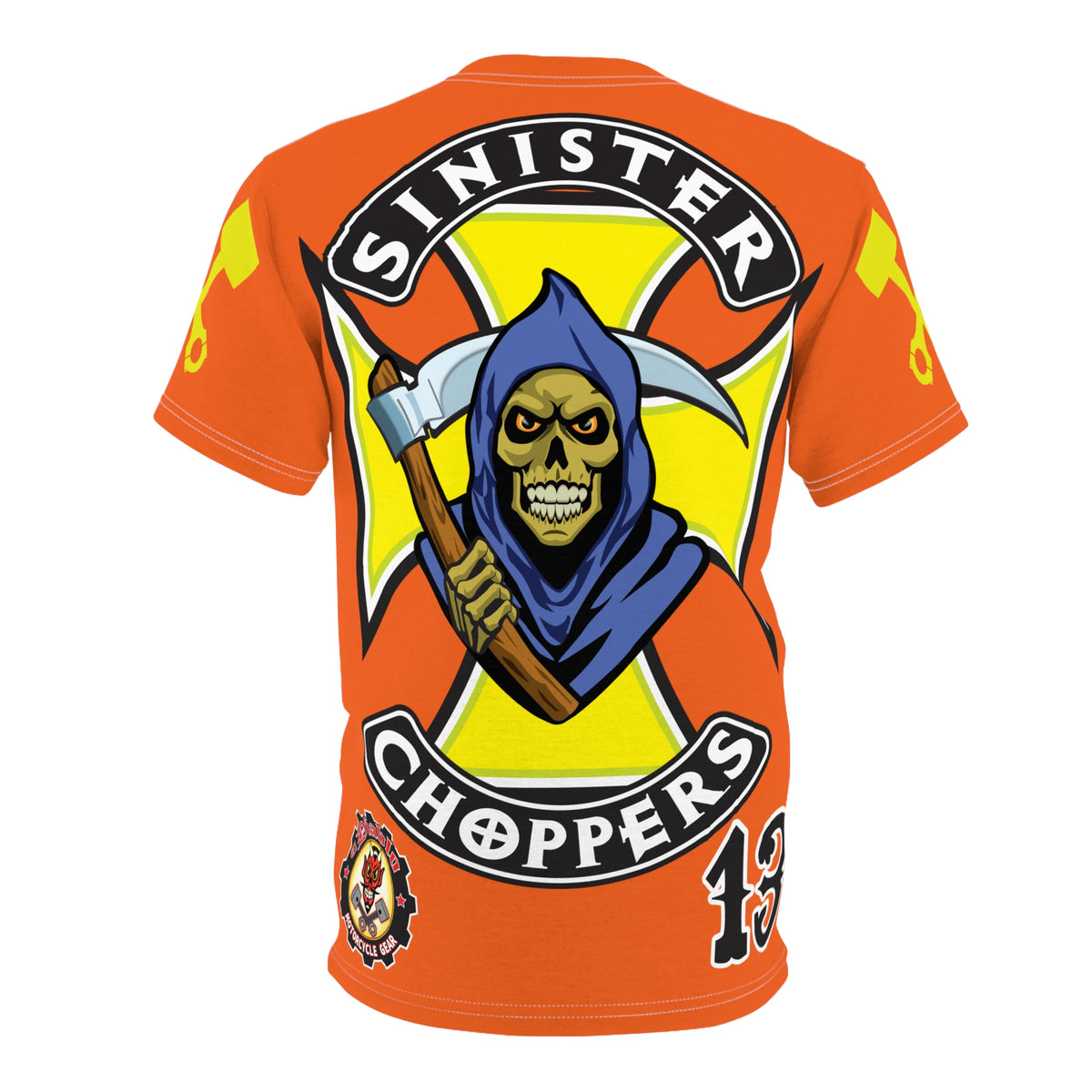Sinister Choppers HiViz Custom Motorcycles Reaper Super Tee - High Performance Riding Wear