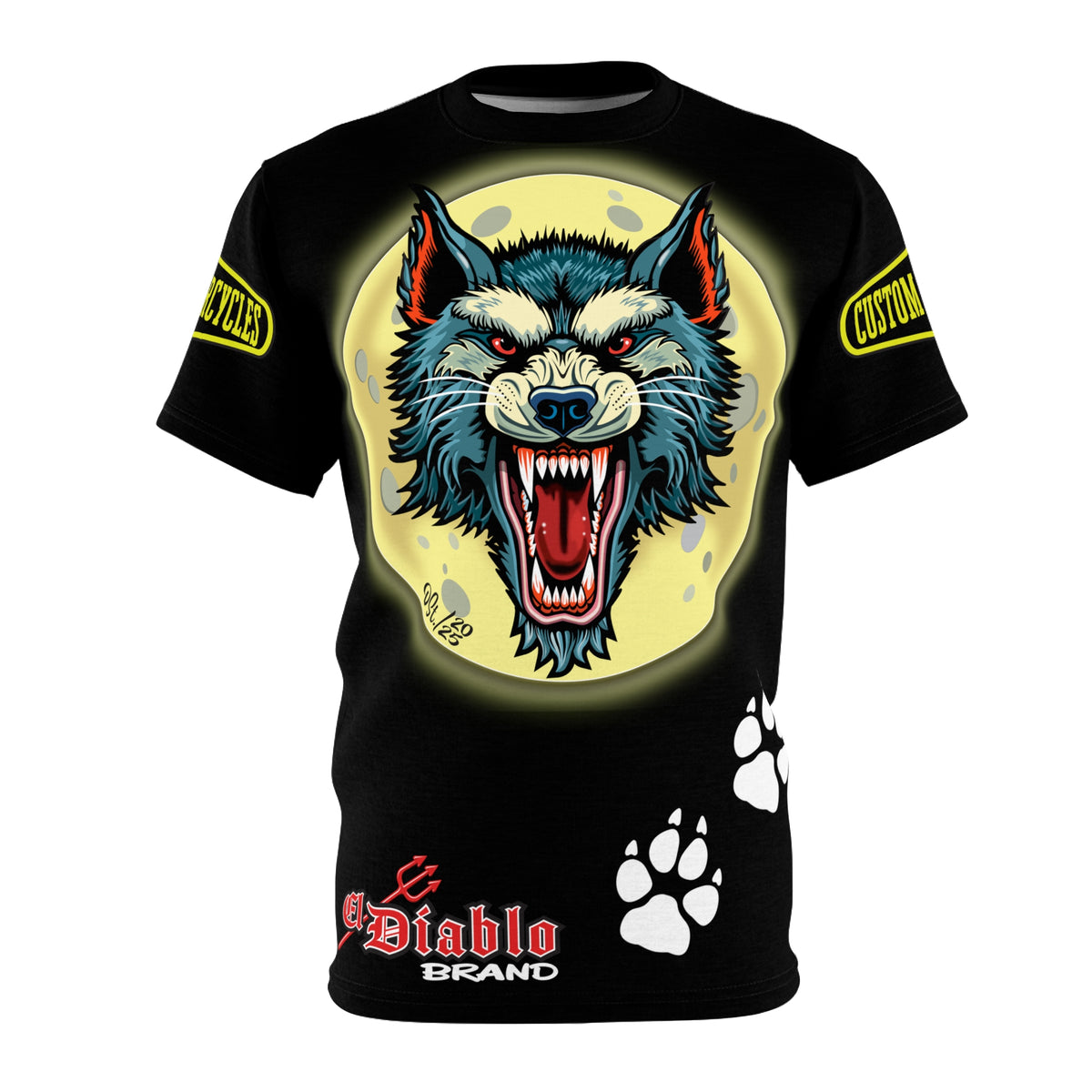 MWT Wolf Custom Motorcycles Super Riding Tee — Viciously Cool High Performance Motorcycle Riding Shirt