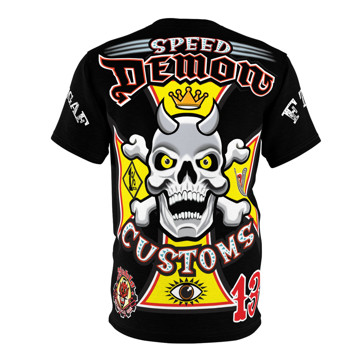 Speed Demon Customs HiViz BadAss Motorcycle Riding Super T