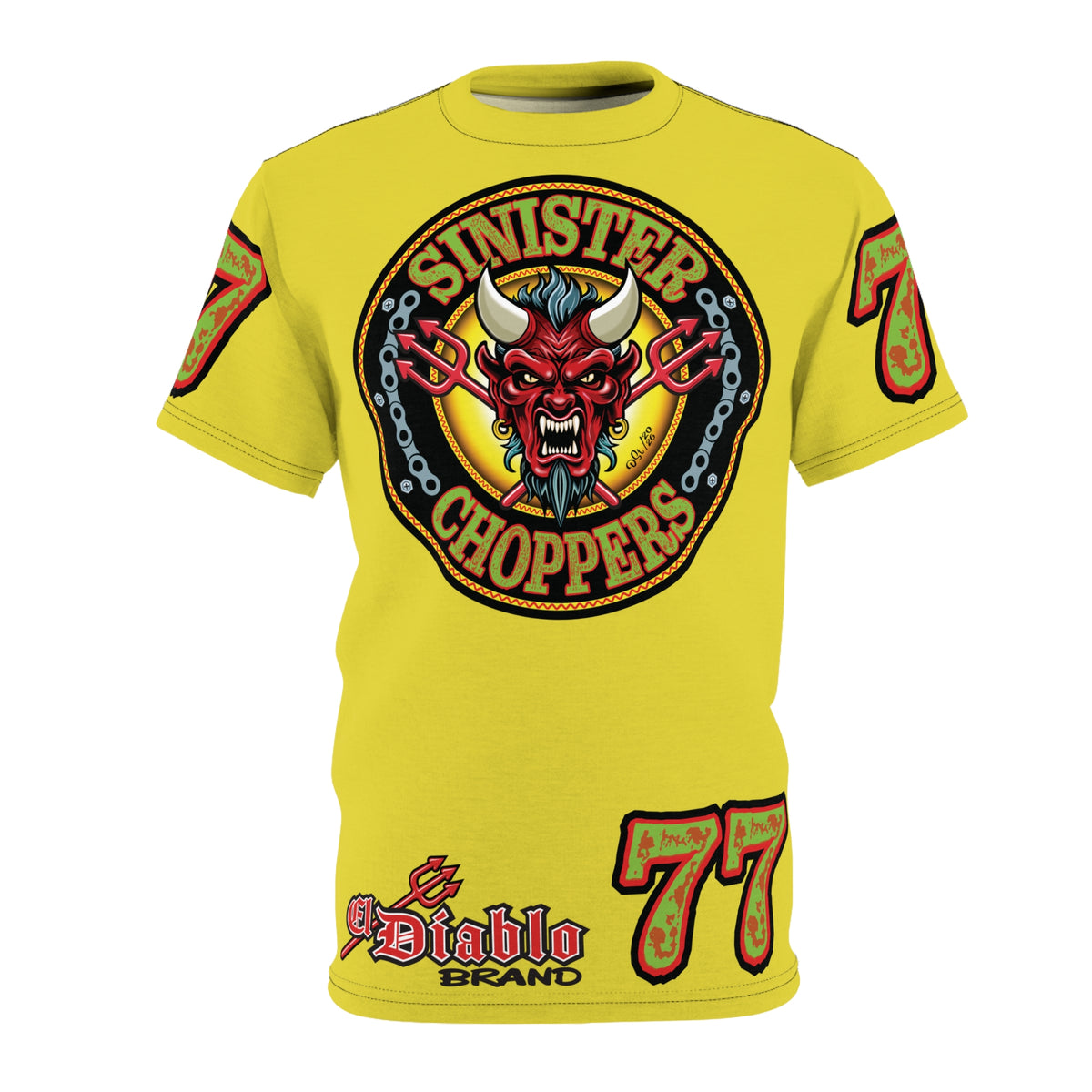 VERY Special HIVIZ Sinister Choppers BIG D SUPER T— Ride Cool, Look Cool in our Best Super Tee