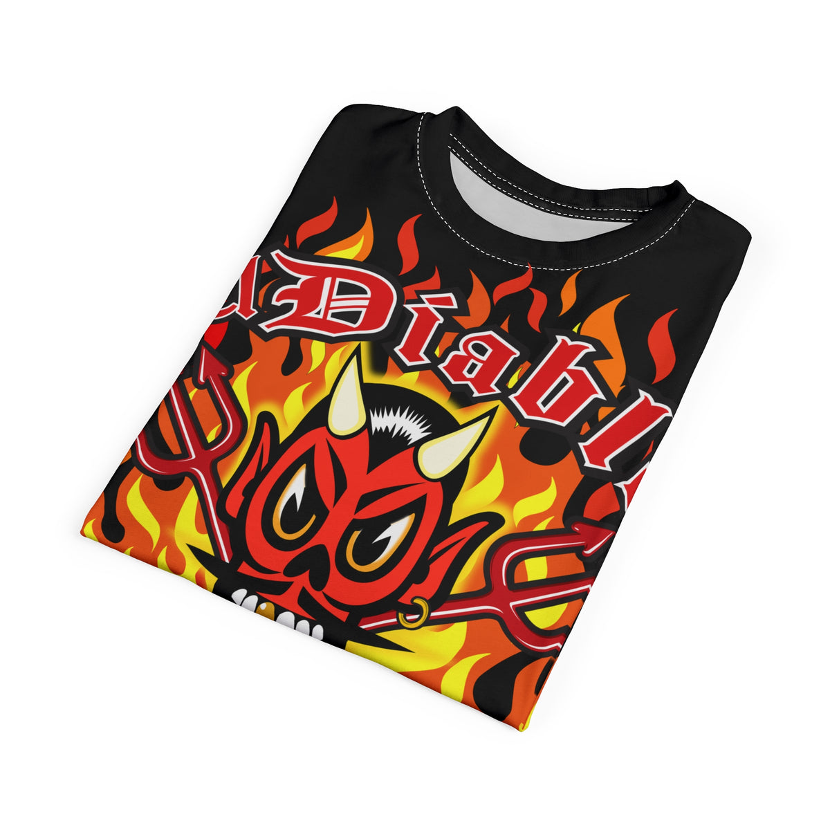 El Diablo Brand HiViz Company Super Tee, Xl Bright Graphics, Ultimate Fit & Comfort Riding Tee