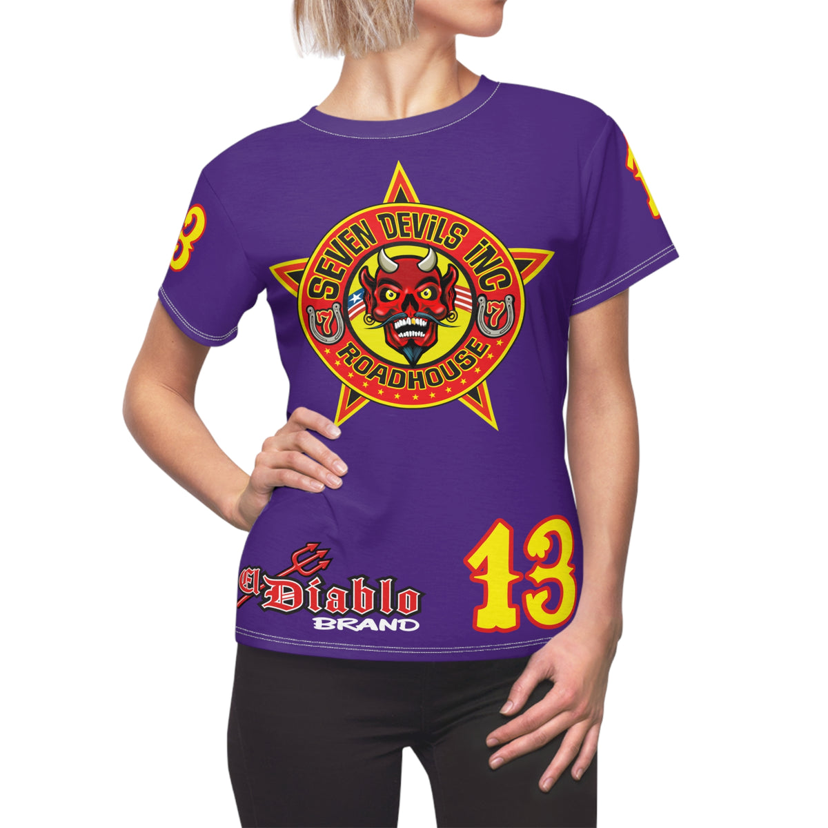 Women's Cut Seven Devils Roadhouse Graphic Tee — HiviZ Graphics