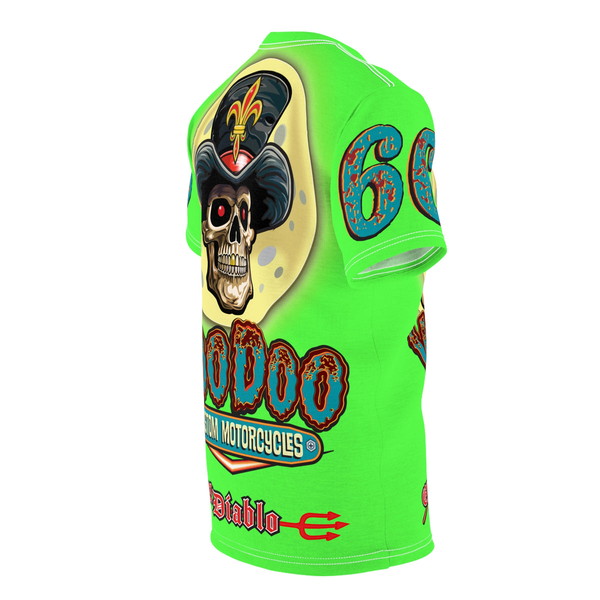 Very Special  Voodoo Customs HiViz Lumina Graphic Tee –  Edgy Style for Bikers