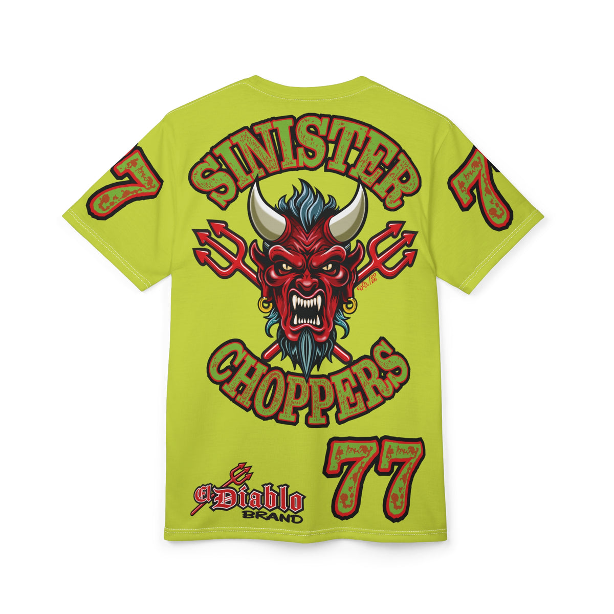 VERY Special HIVIZ Sinister Choppers MR GREEN SUPER T— Ride Cool, Look Cool in our Best Super Tee
