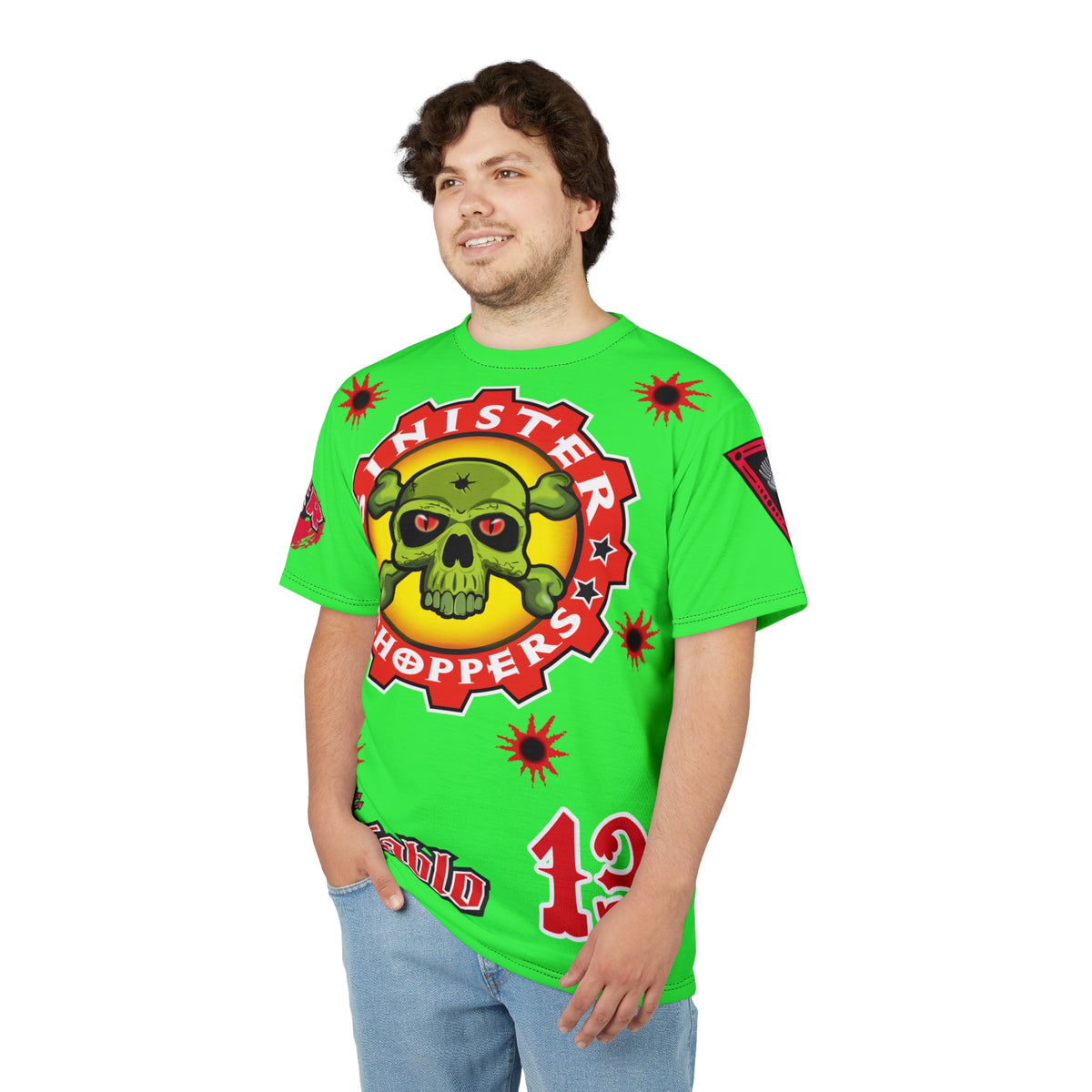 Very Special Sinister Choppers HiViz Bad Attitude Super Tee