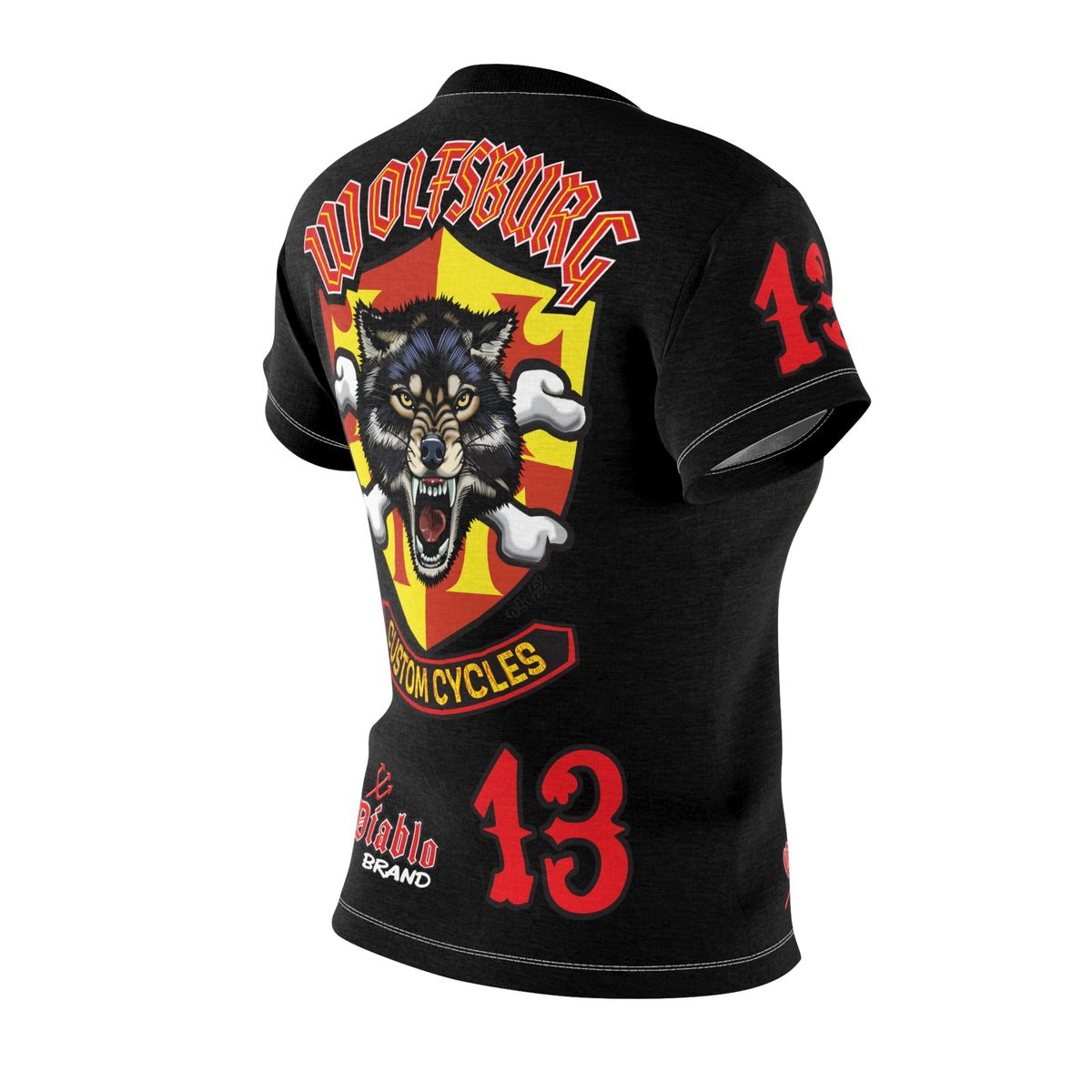 Women's Cut Wolfsburg Custom Motorcycles Graphic Tee — HiviZ Graphics