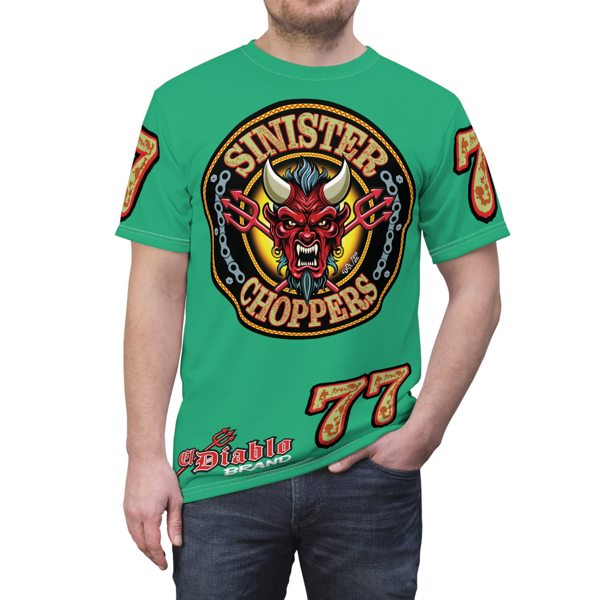 Sinister Choppers BIG D SPECIAL SUPER T— Ride Cool Look Cool in our Best Super Tee