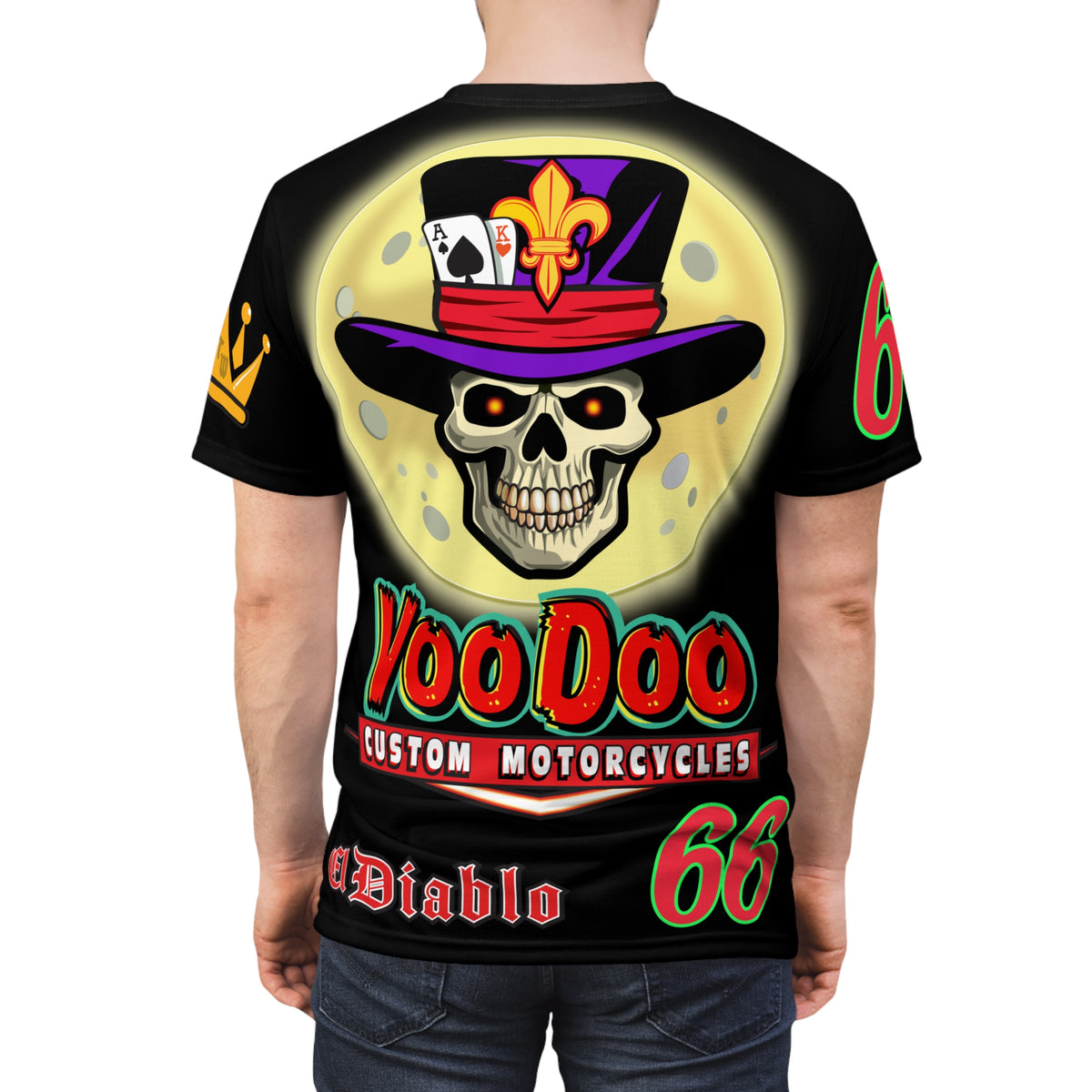 VooDoo Custom Motorcycles Spectacular Unisex Super Tee - Doctor Lune