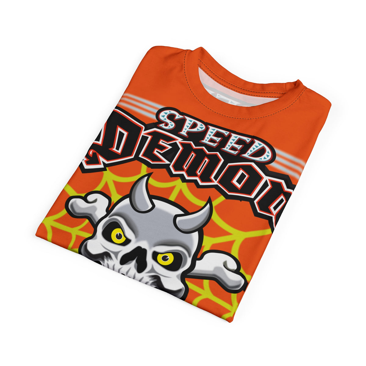 Speed Demon Customs Spectacular HiViz Super Tee - Devilishly Demented Bold Biker Design
