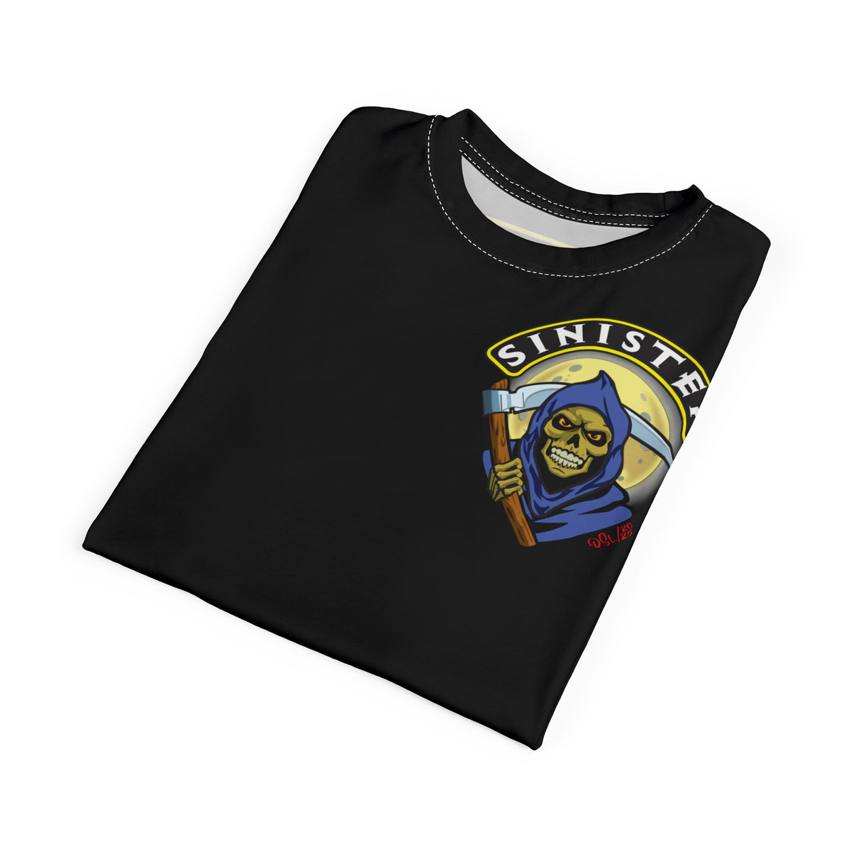 SRT Sinister Choppers Reaper Custom Super Tee - Gothic Graphic T-Shirt for Hardcore Motorcycle Riders