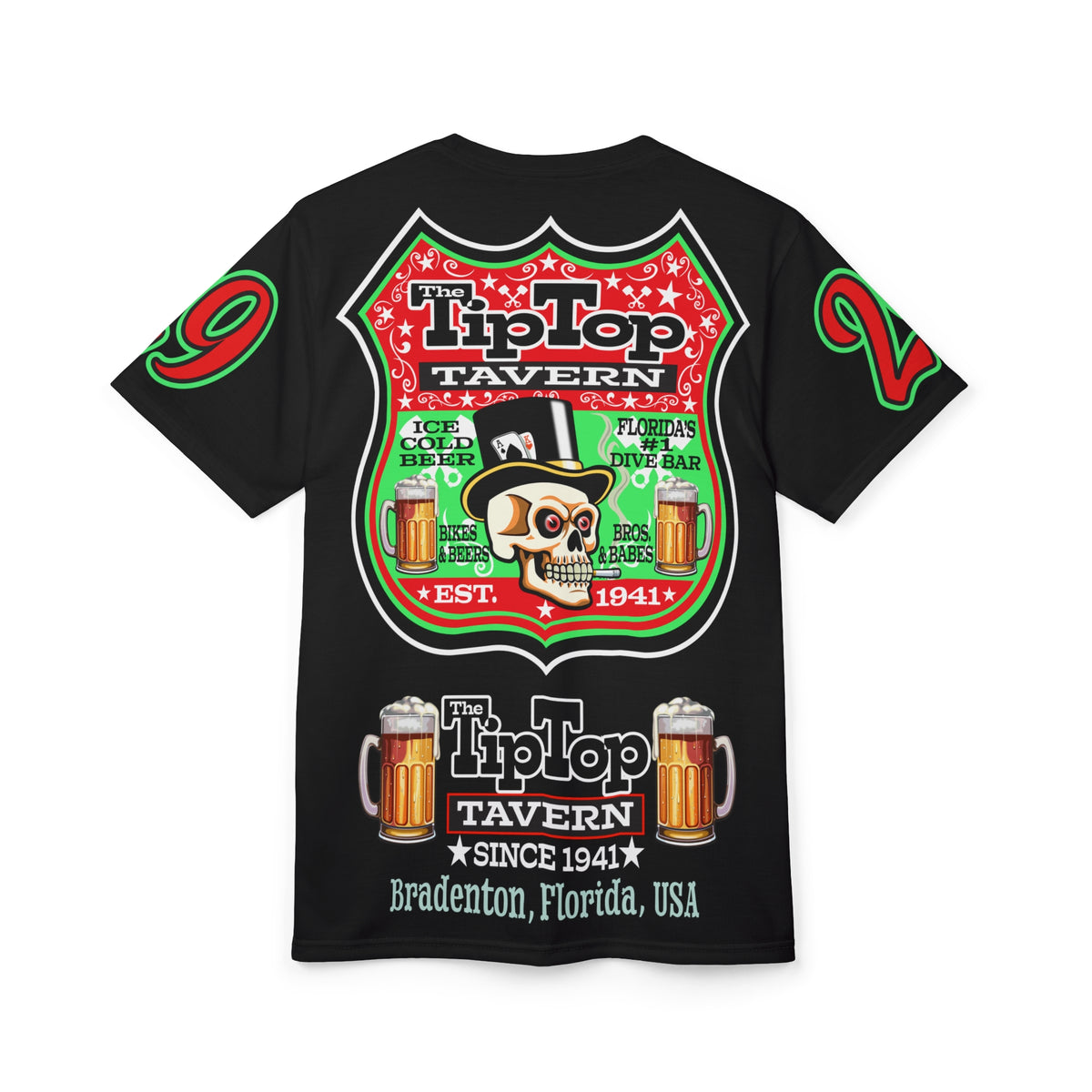 Tip Top Tavern Dive Bar Super Tee - America's Best Dive Bar, Bikes Beers Babes & Bros. - Biker Bar Tee
