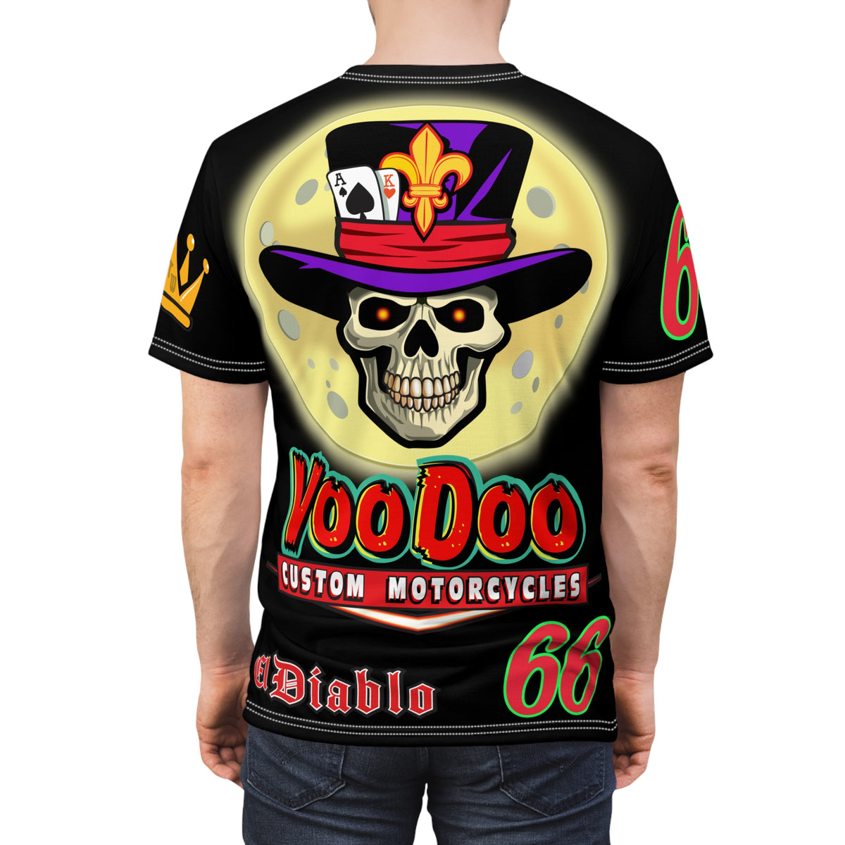 VooDoo Custom Motorcycles Spectacular Unisex Super Tee - Doctor Lune