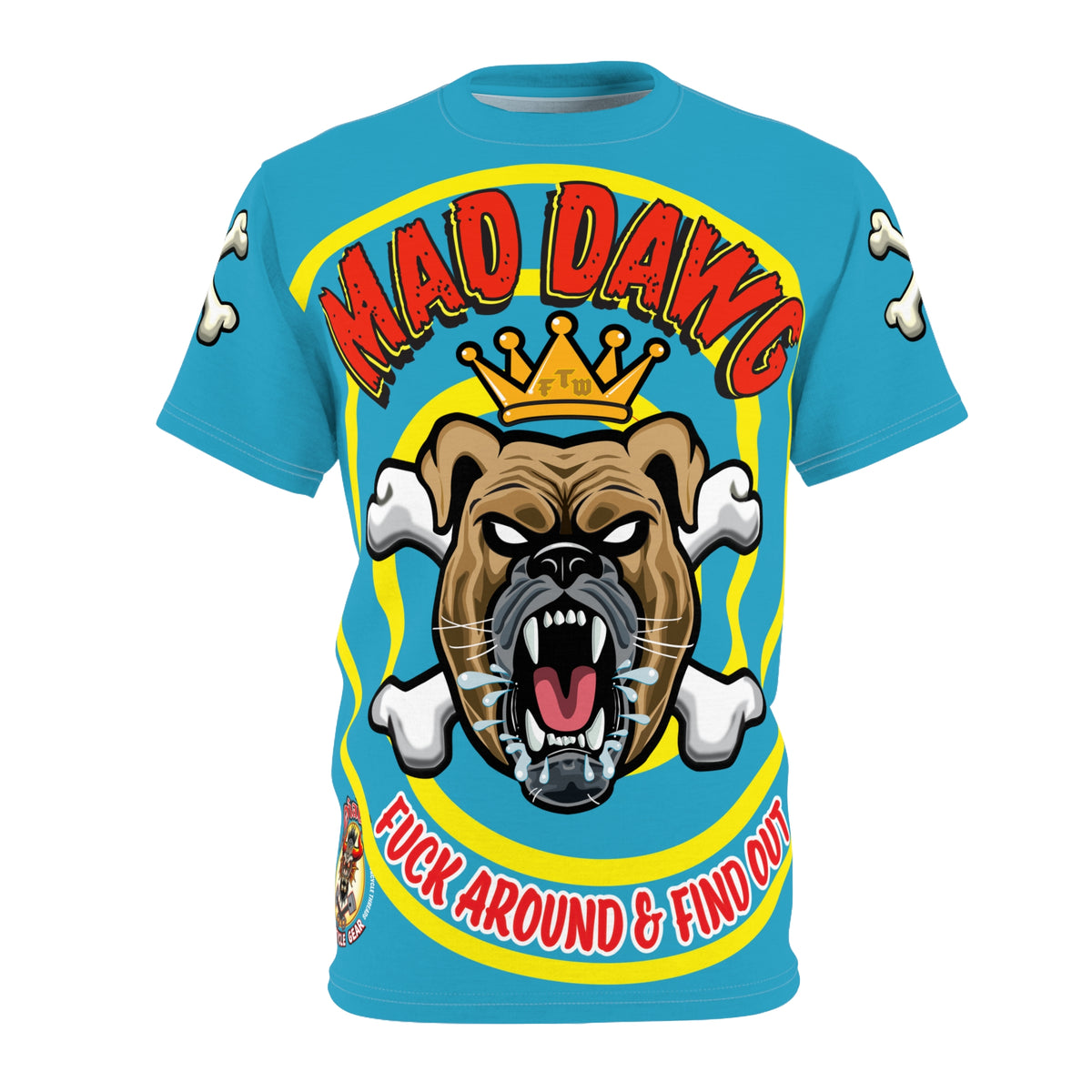 Mad Dawg Customs  FAFO HiViz Motorcycle Super Tee