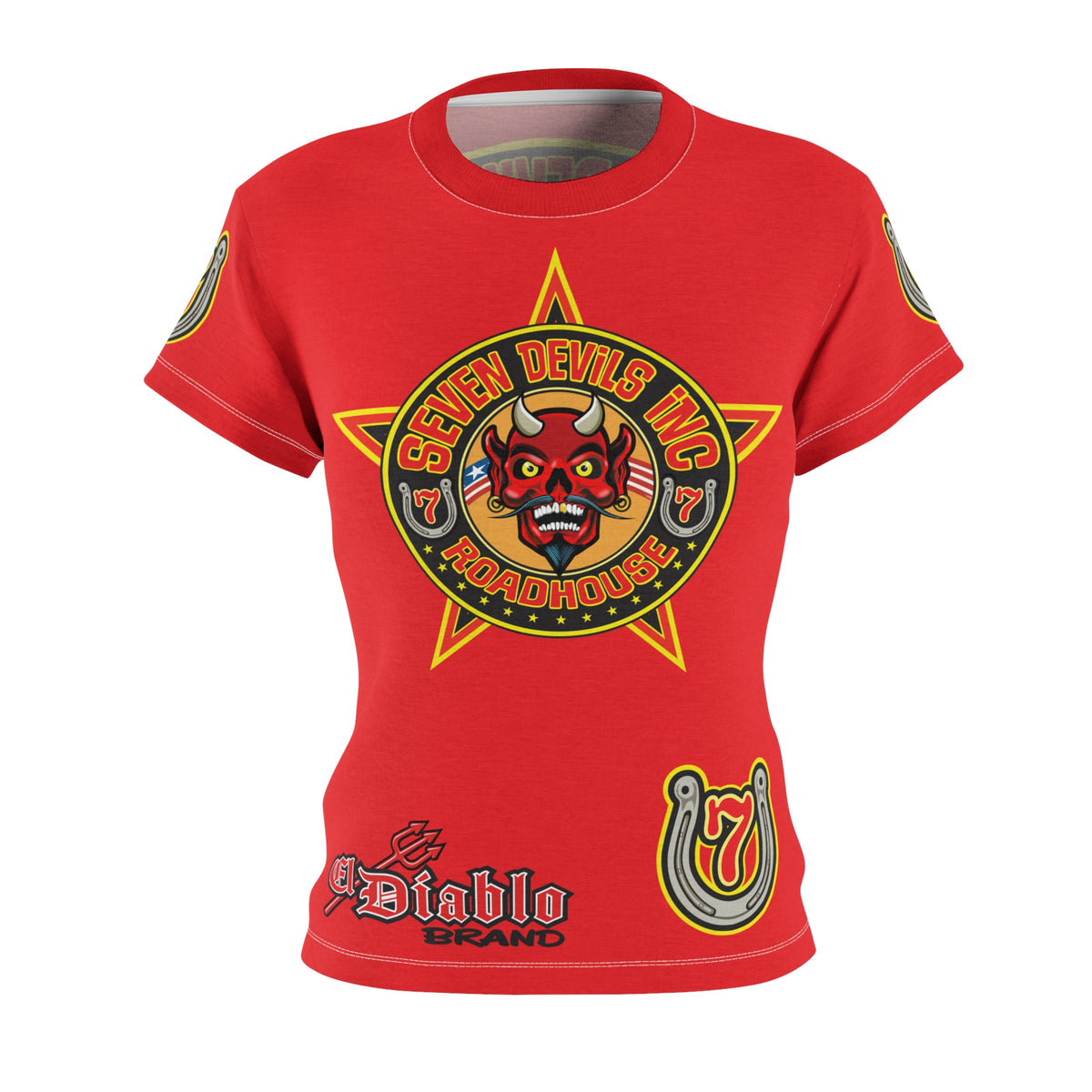 Women's Cut Seven Devils Roadhouse Graphic Tee — HiviZ Graphics