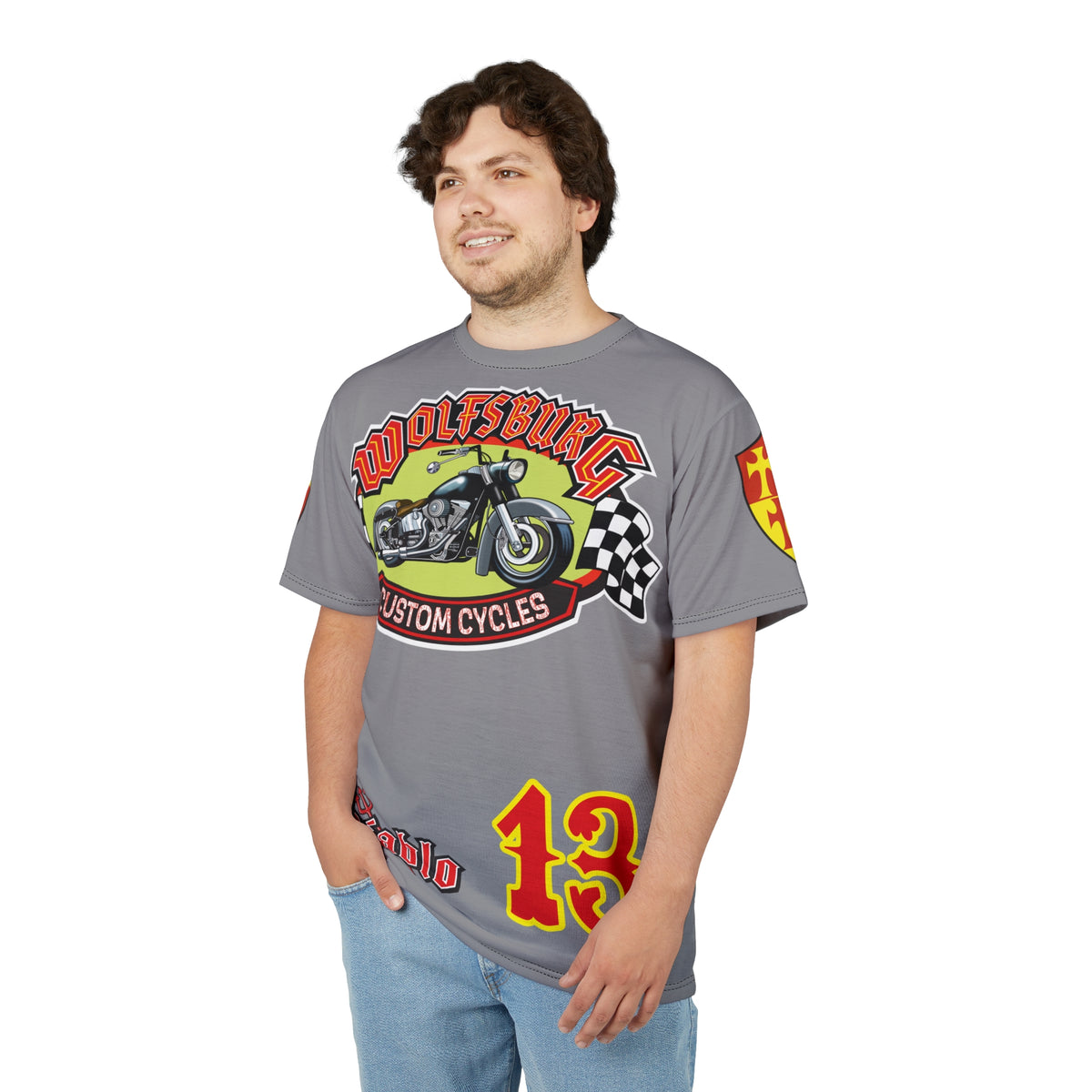 Wolfsburg Custom Cycles HiViz High Comfort Motorcycle Riders Super Tee