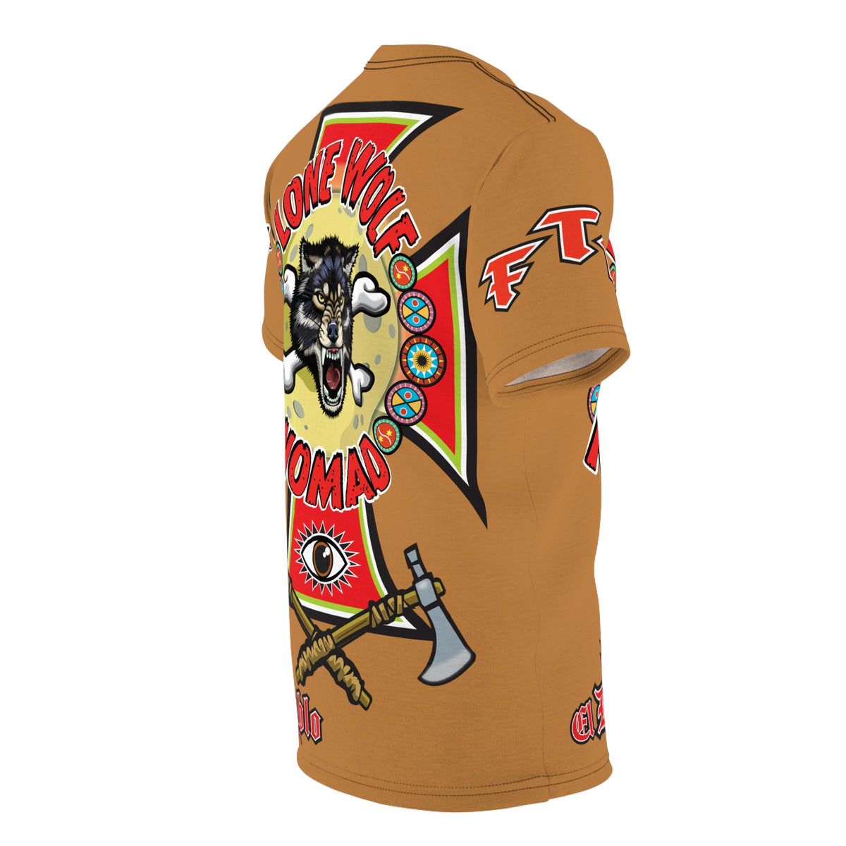 Lone Wolf Nomad HiViz Super Tee - For The Independent No Club Bikers For Life