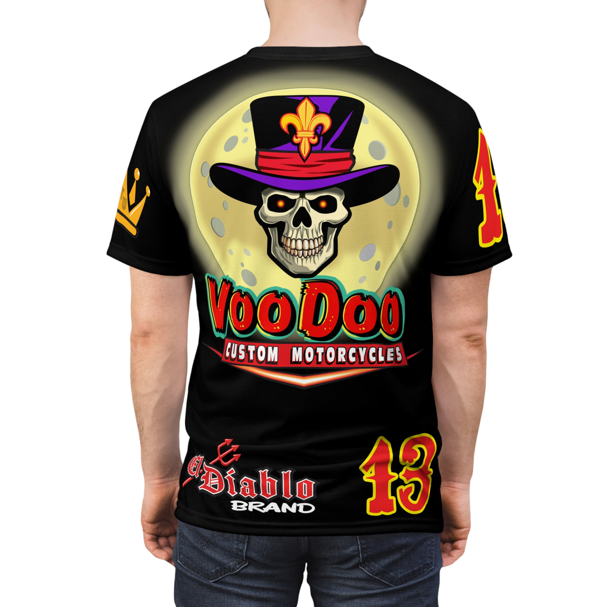 SRT VooDoo Custom Motorcycles Graphic Biker Tee - The Ultimate Riding Gear