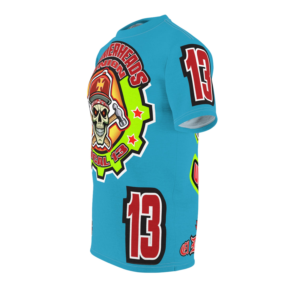 Hammerheads Union Local 13 HiViz Super Tee - Rough Tough Bad Attitude Motorcycle Riding Tee