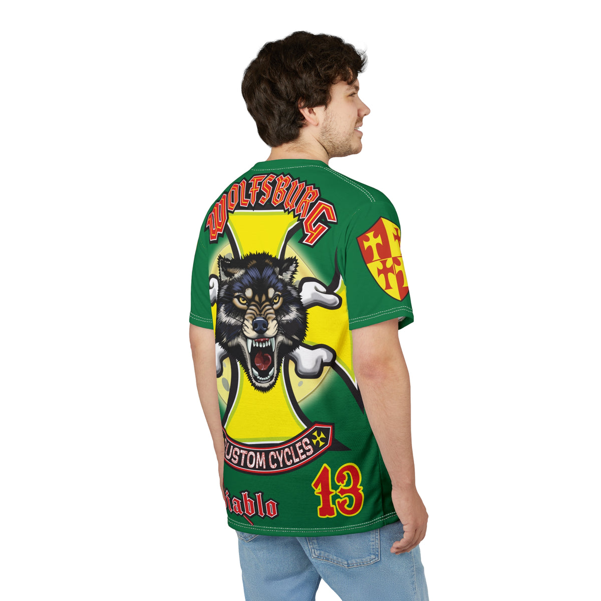 Wolfsburg Custom Cycles HiViz High Comfort Motorcycle Riders Super Tee