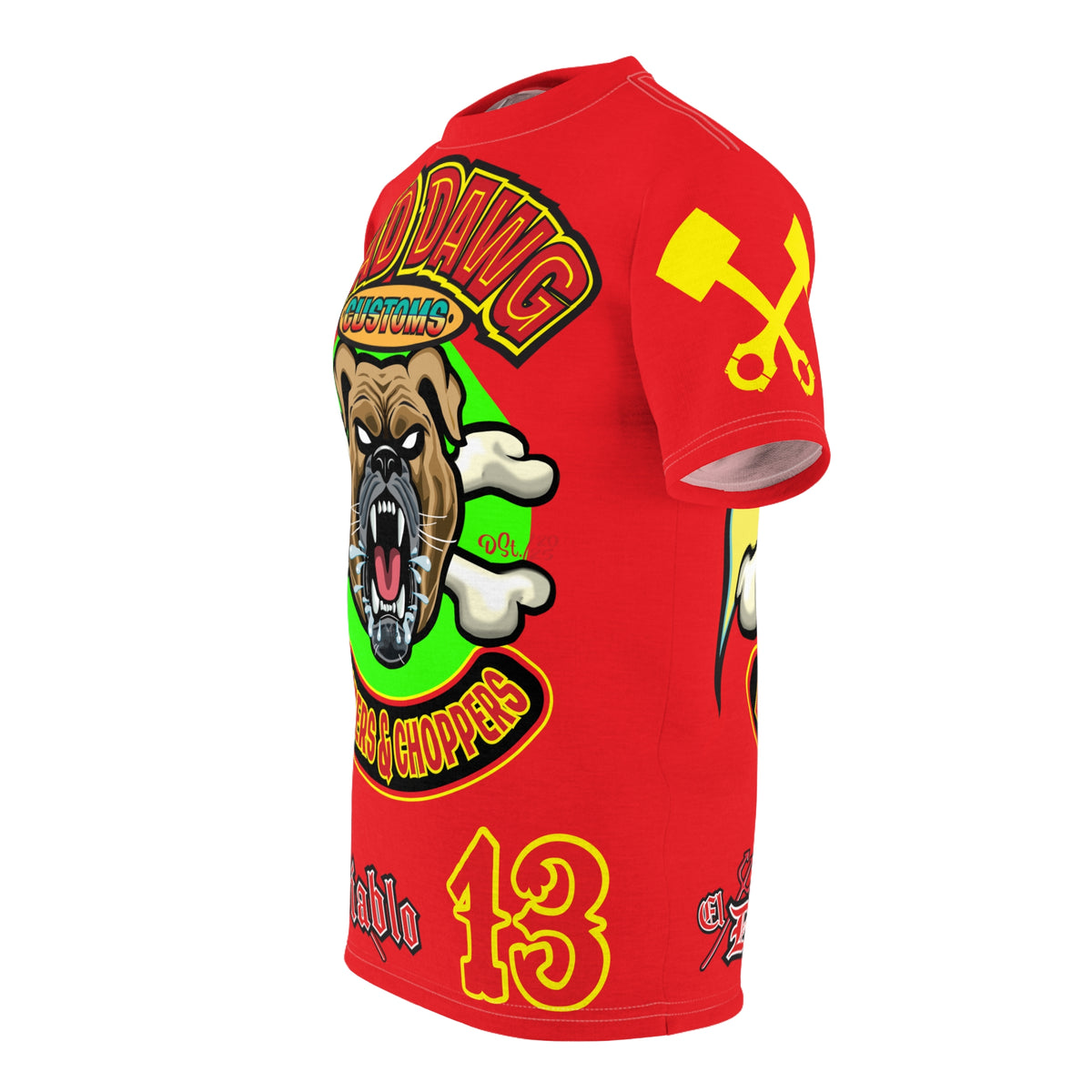 Mad Dawg Customs HiViz, High Performance Super Tee - Mad Dawgs & Bad Dawgs must have Riding Super Tee