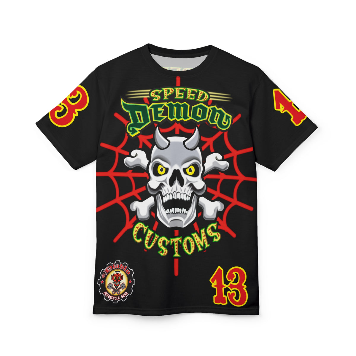 Speed Demon HiViZ Riding Super Tee - Superior Riding Comfort- The Intimidator
