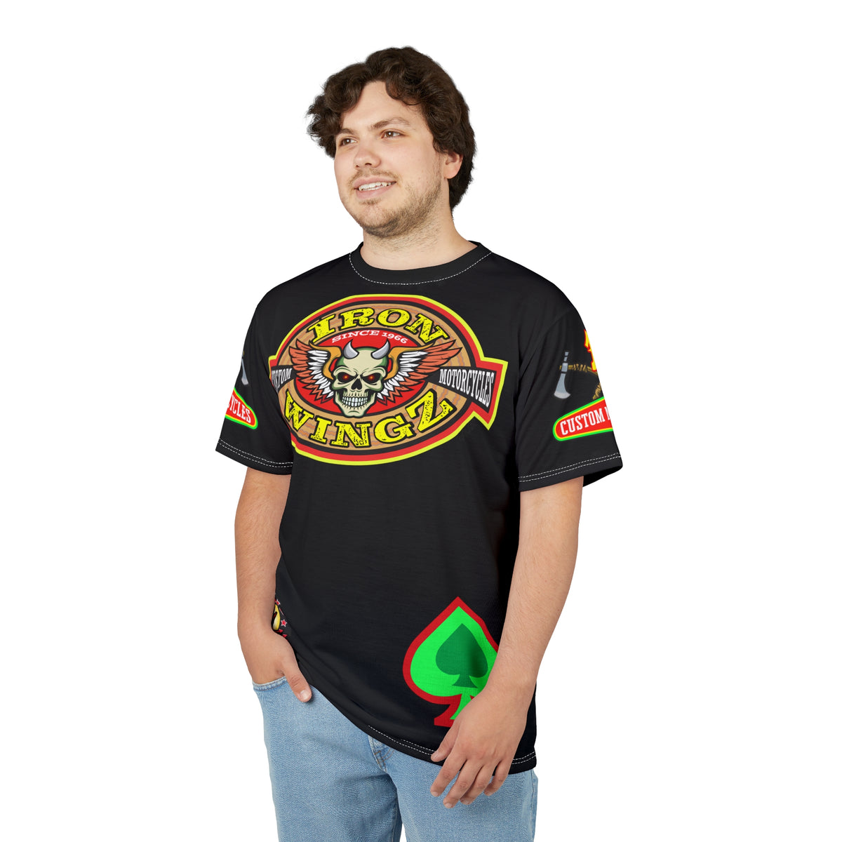 Iron WingZ Customs HiViz High Performance Motorcycle Riding Super Tee