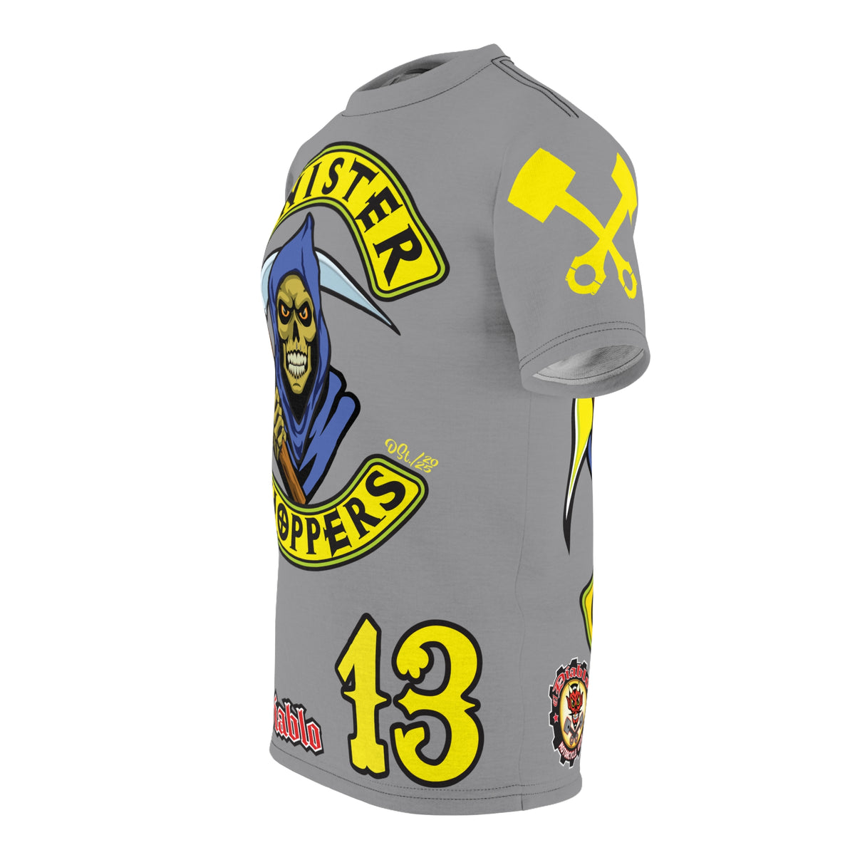 Sinister Choppers HiViz Custom Motorcycles Reaper Super Tee - High Performance Riding Wear