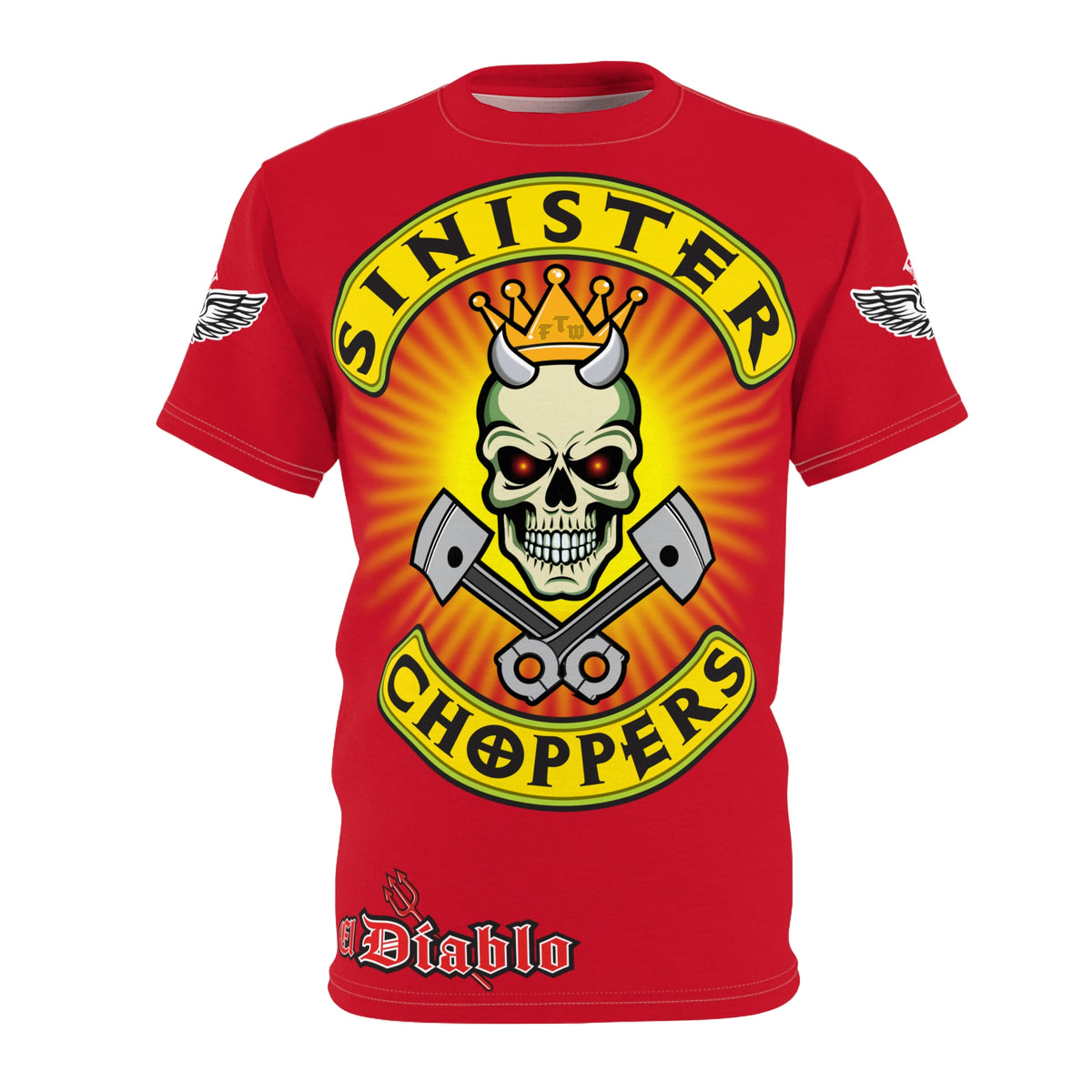 Sinister Choppers HiViz Super Tee - Custom Designed Motorcycle Riding Gear
