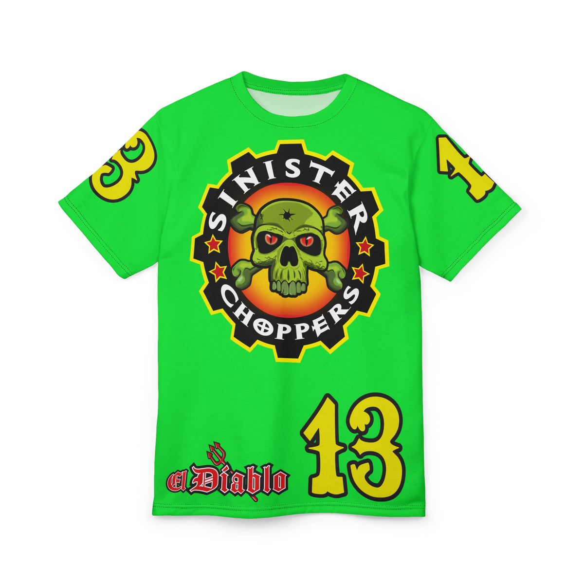 Very Special Sinister Choppers HiViZ Super Tee - Spectacular Custom Motorcycle Riding Gear