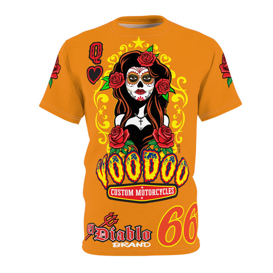 Voodoo Custom Motorcycles Tee — Queen Black Heart 🖤 Riding Super Tee