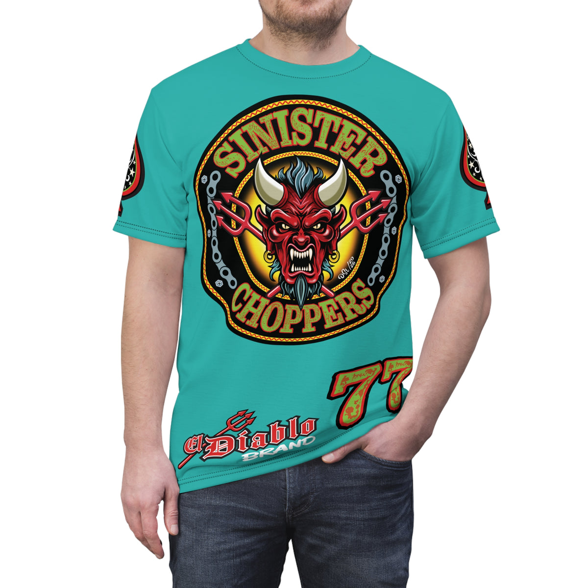 Sinister Choppers MR GREEN SPECIAL SUPER T— Ride Cool, Look Cool in our Best Super Tee
