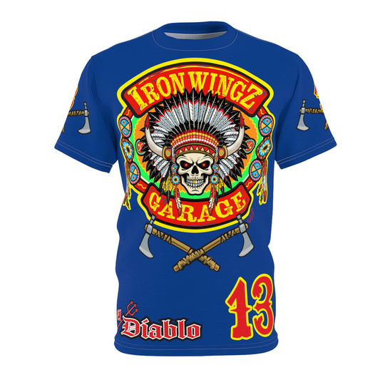 Iron Wingz Garage HiViZ Motorcycle Rider Super Tee