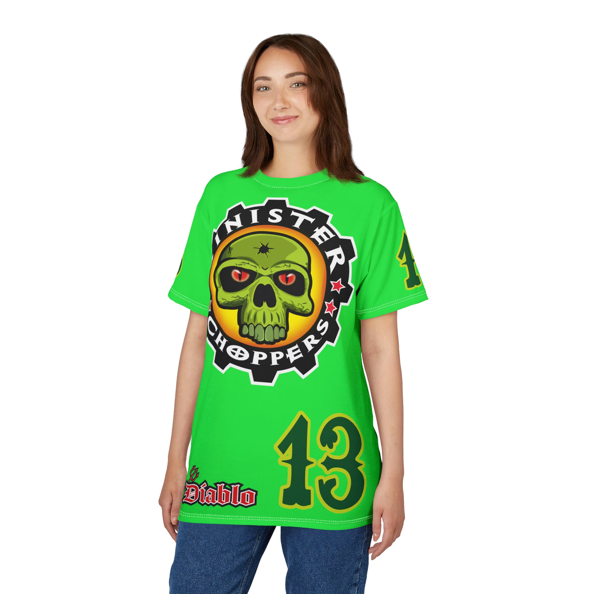 Very Special Sinister Choppers HiViz Motorcycle Riders Super Tee