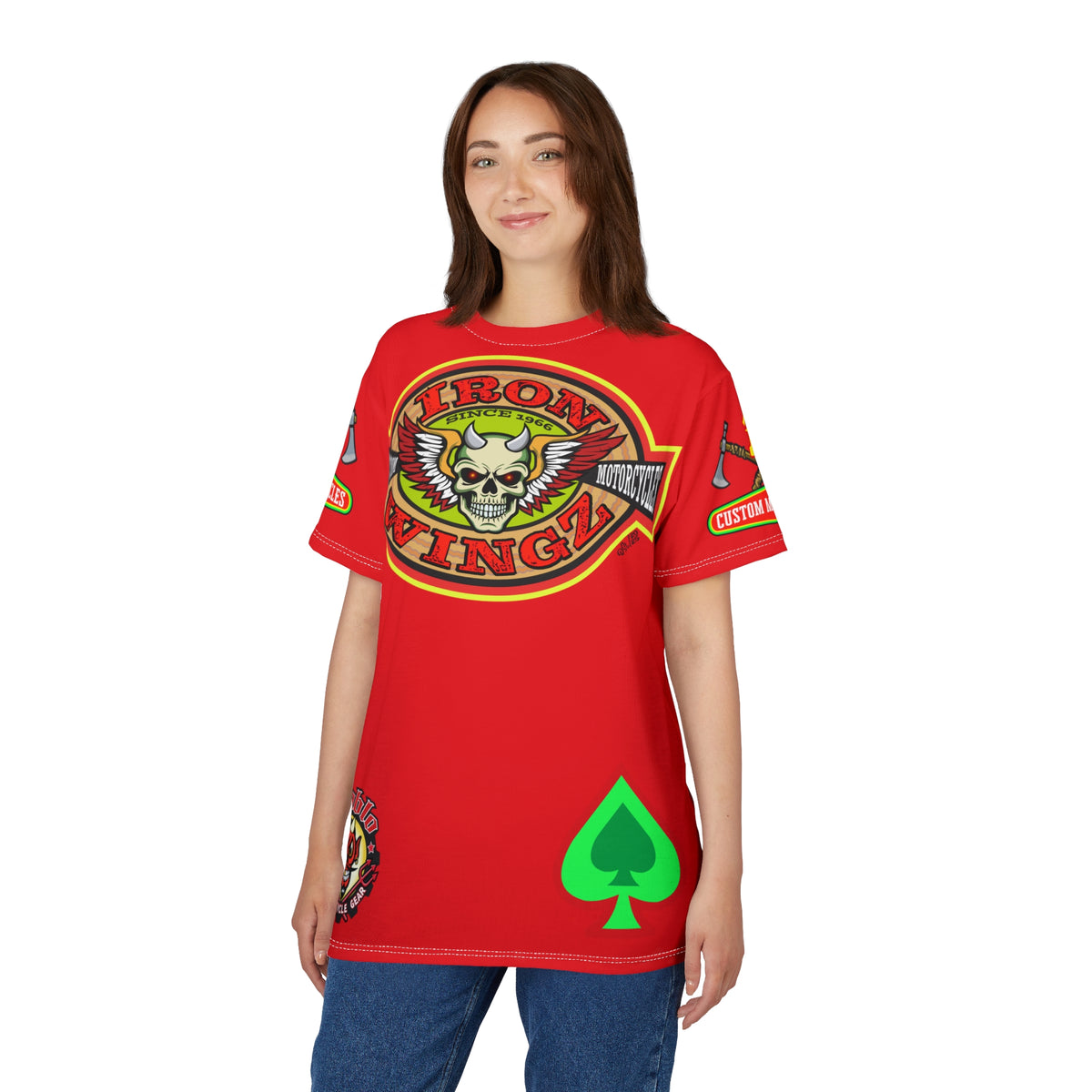 Iron WingZ Customs HiViz High Performance Motorcycle Riding Super Tee