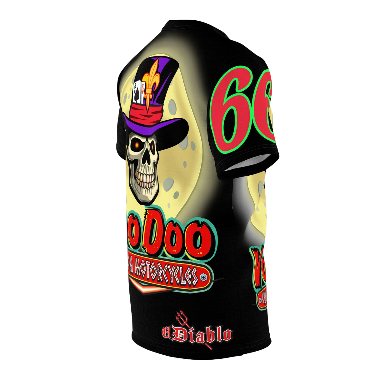 Voodoo Skull Unisex Tee - Custom Motorcycles Graphic T-Shirt
