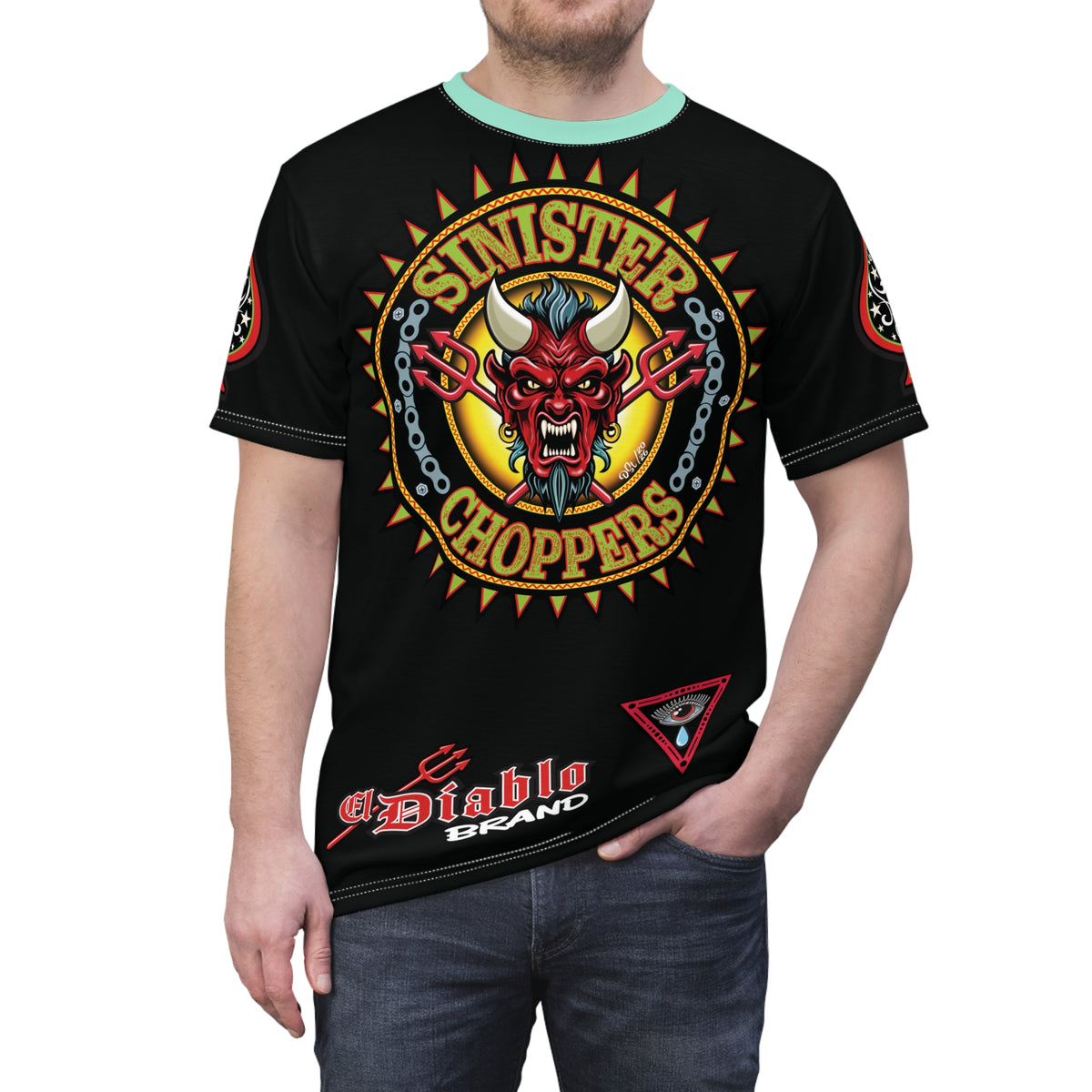Sinister Choppers SPECIAL MIDNIGHT EDITION SUPER TEE— Ride Cool, Look Cool in our Best Super Tee