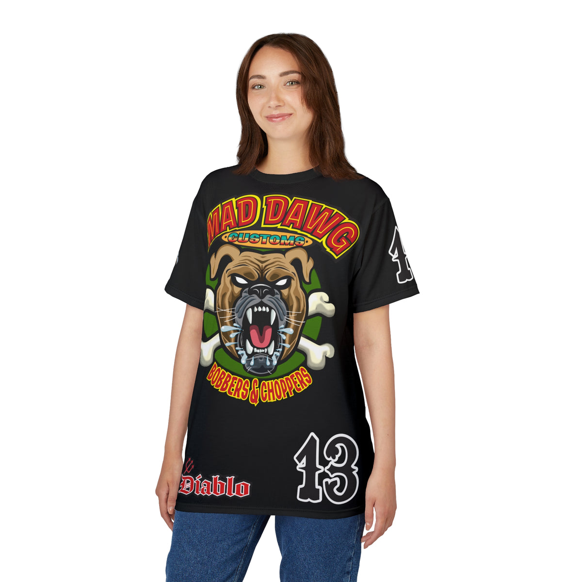 Mad Dawg Customs HiViz Super Tee - Hardcore Biker Threads