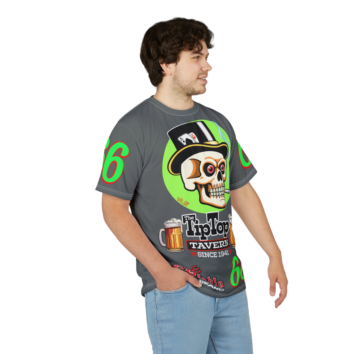 Tip Top Tavern Dive Bar Super Tee - Special Edition Smokin' Joe + XL Graphics - America's Best Dive Bar - Bikes Beers Babes & Bros. - Biker Bar Tee