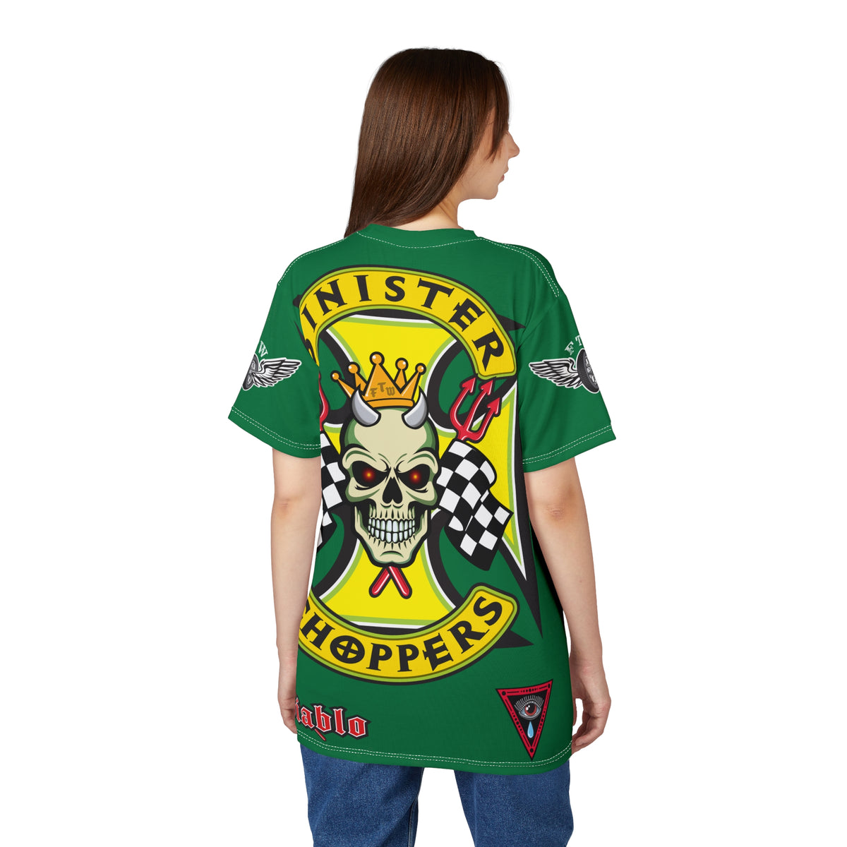 Sinister Choppers HiViz Super Tee - Custom Designed Motorcycle Riding Gear