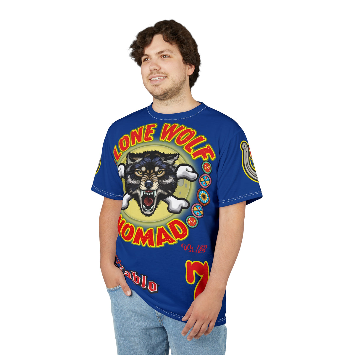 Lone Wolf Nomad HiViz Super Tee - Special Design for Independent No Club Riders
