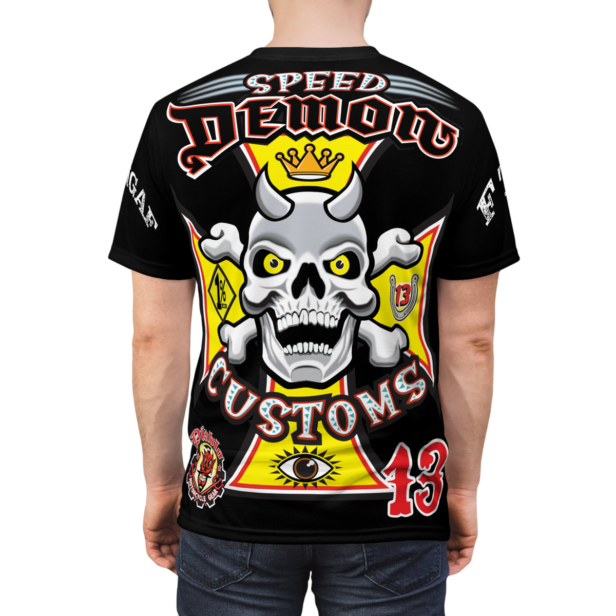 Speed Demon Customs HiViz BadAss Motorcycle Riding Super T
