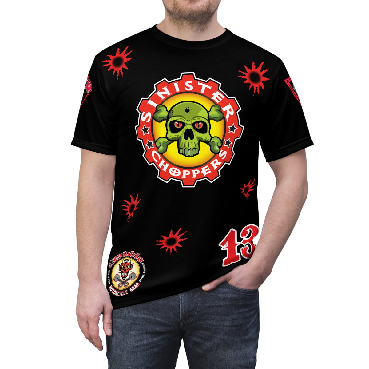 Sinister Choppers HiViz Super Tee - Outrageous Biker Gear