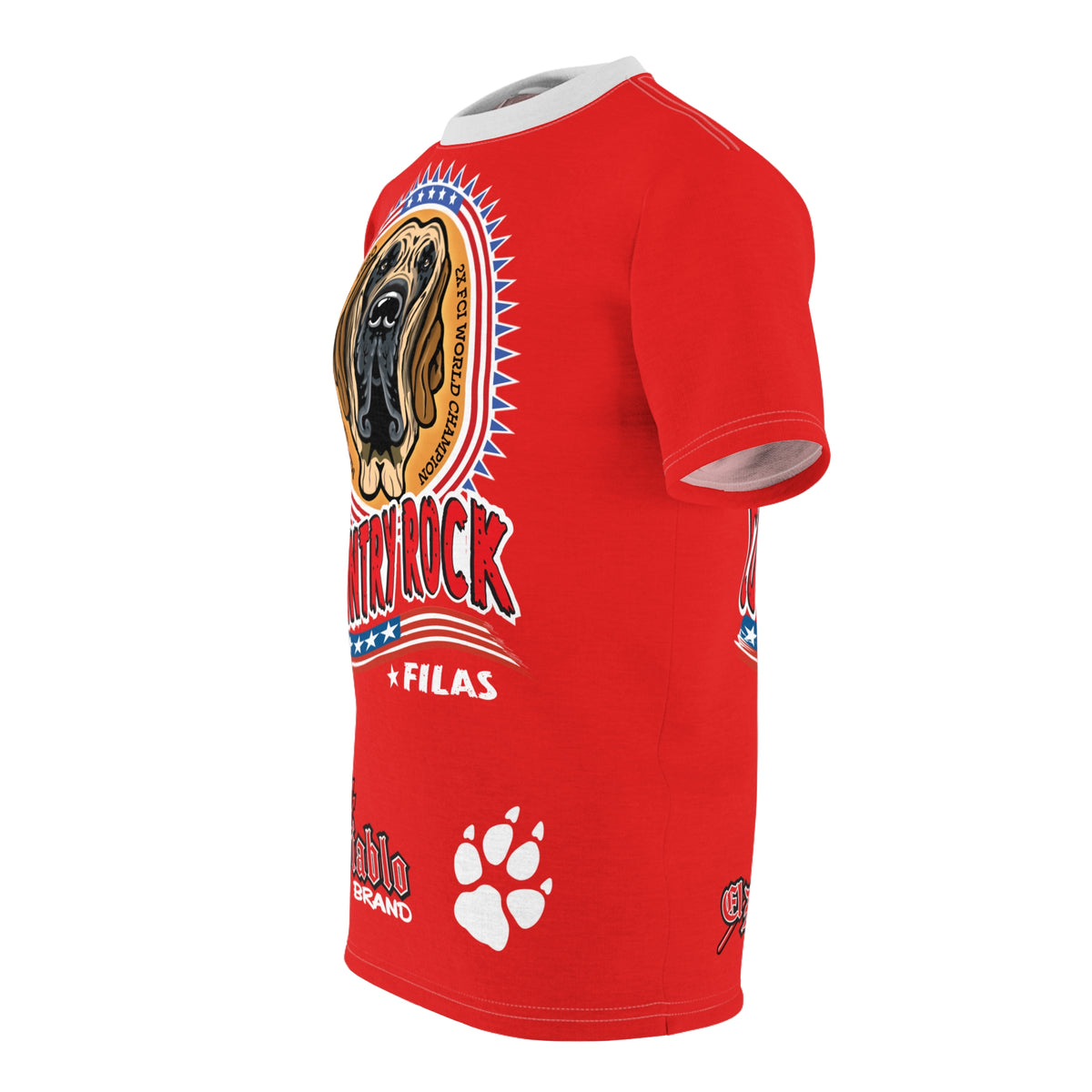 Country Rock Filas Graphic Super Tee — El Diablo Brand Paw Print T-Shirt