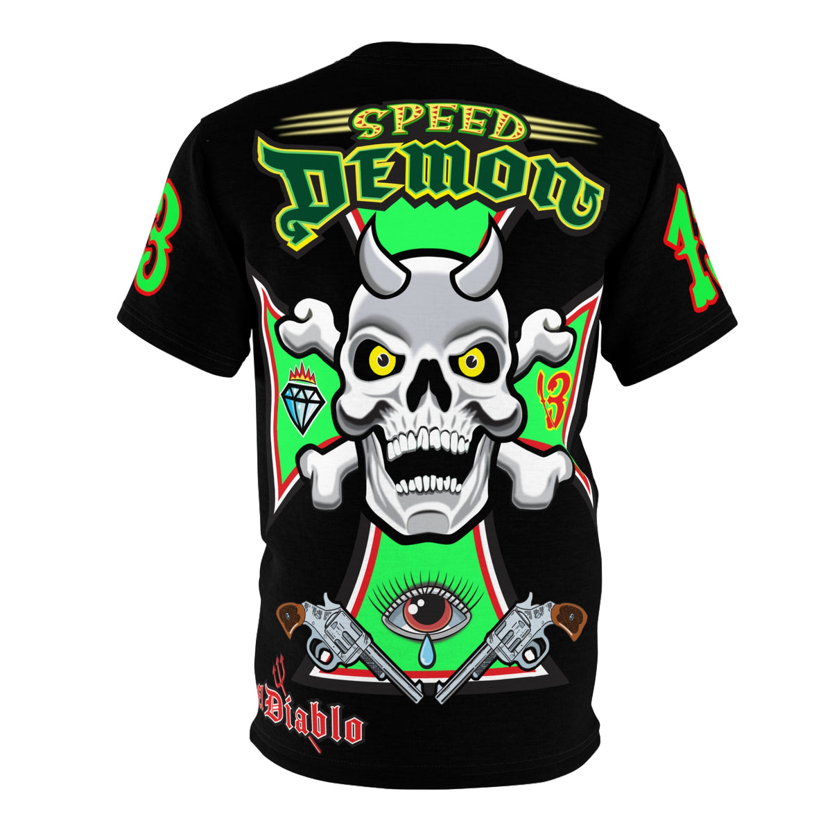 Speed Demon Special Edition HiViz Custom Made Motorcycle Riding Tee