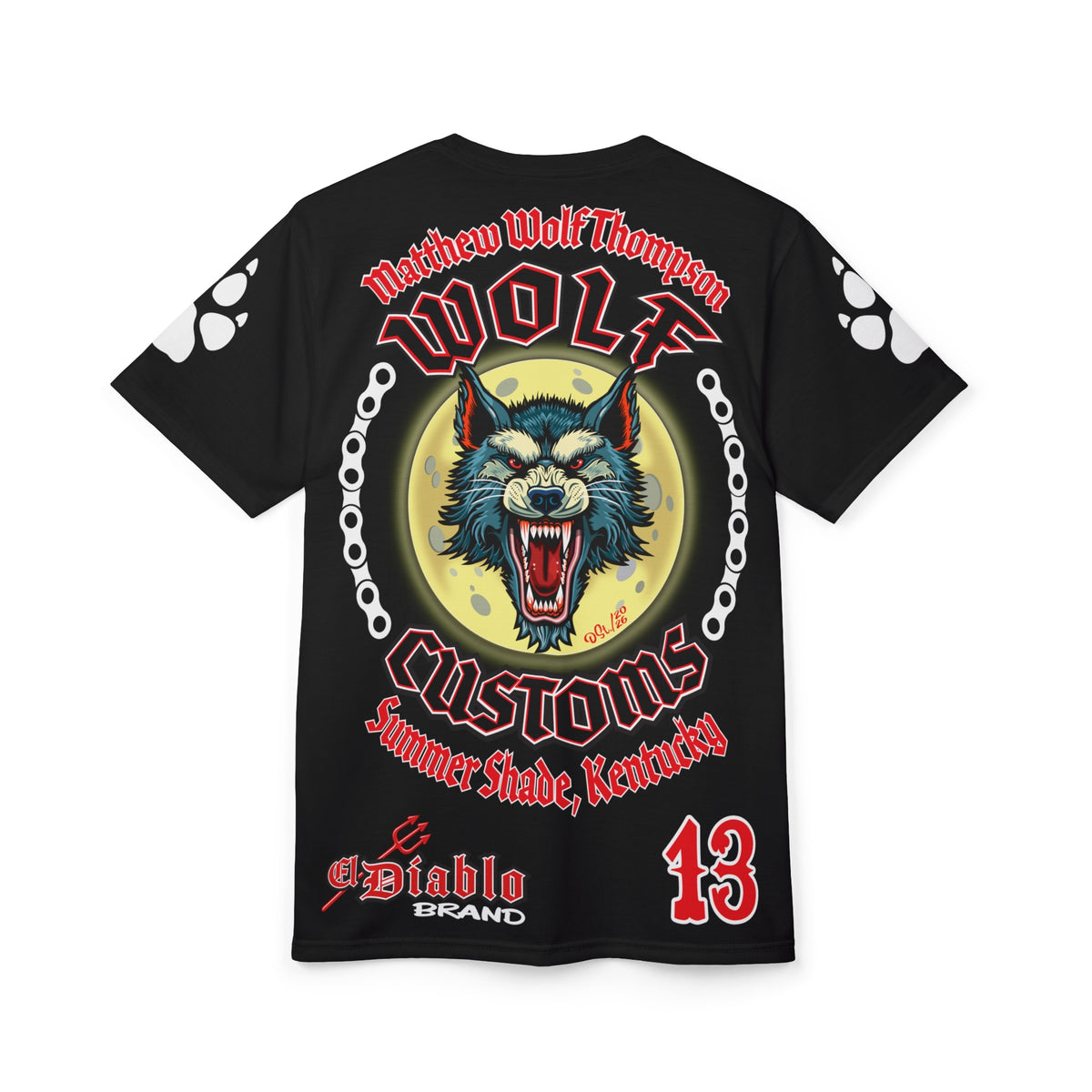 Copy of MWT Wolf Custom Motorcycles Super Tee — Viciously Cool High Performance Motorcycle Riding Shirt