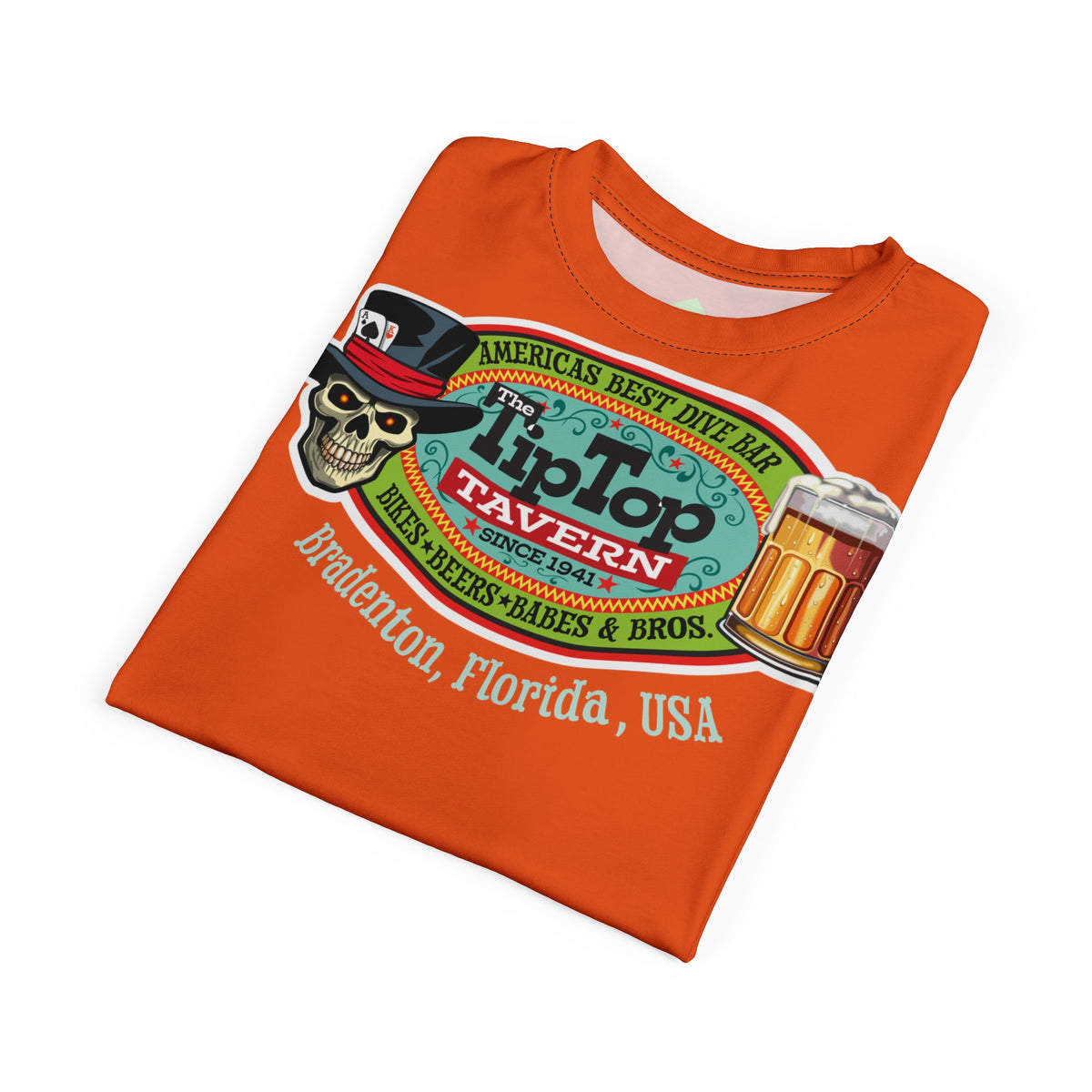Tip Top Tavern Ace of Spades Super Tee - America's Best Dive Bar - Bikes Beers Babes & Bros.
