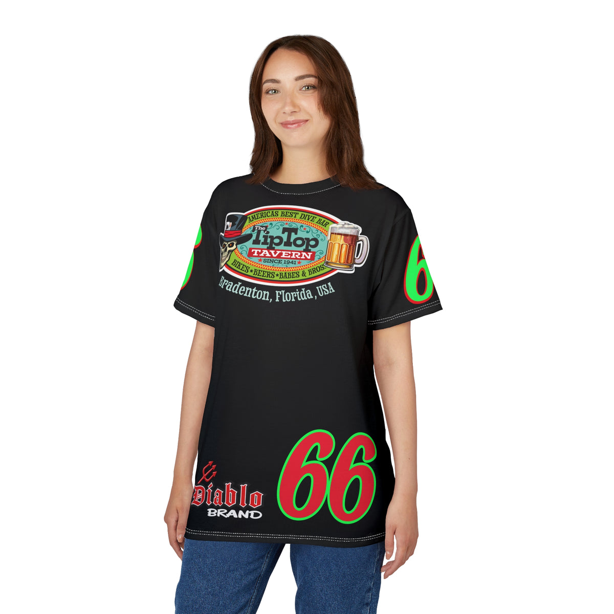 Tip Top Tavern Dive Bar Super Tee - America's Best Dive Bar - Bikes Beers Babes & Bros. -Remembering Jesse Biker Bar Tee