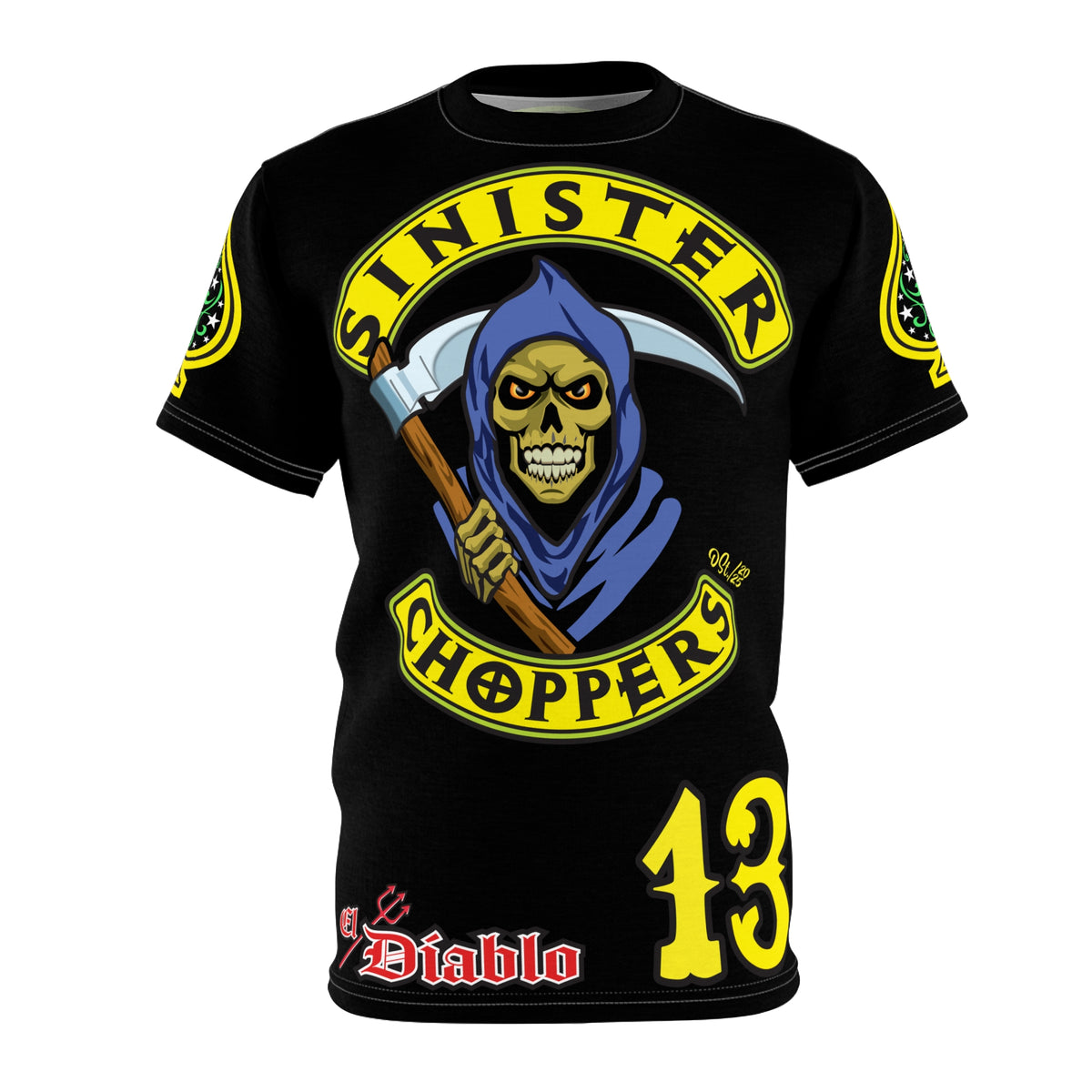 Sinister Choppers Custom Motorcycles -  HiViz Custom Reaper Super Tee - High Performance Riding Wear