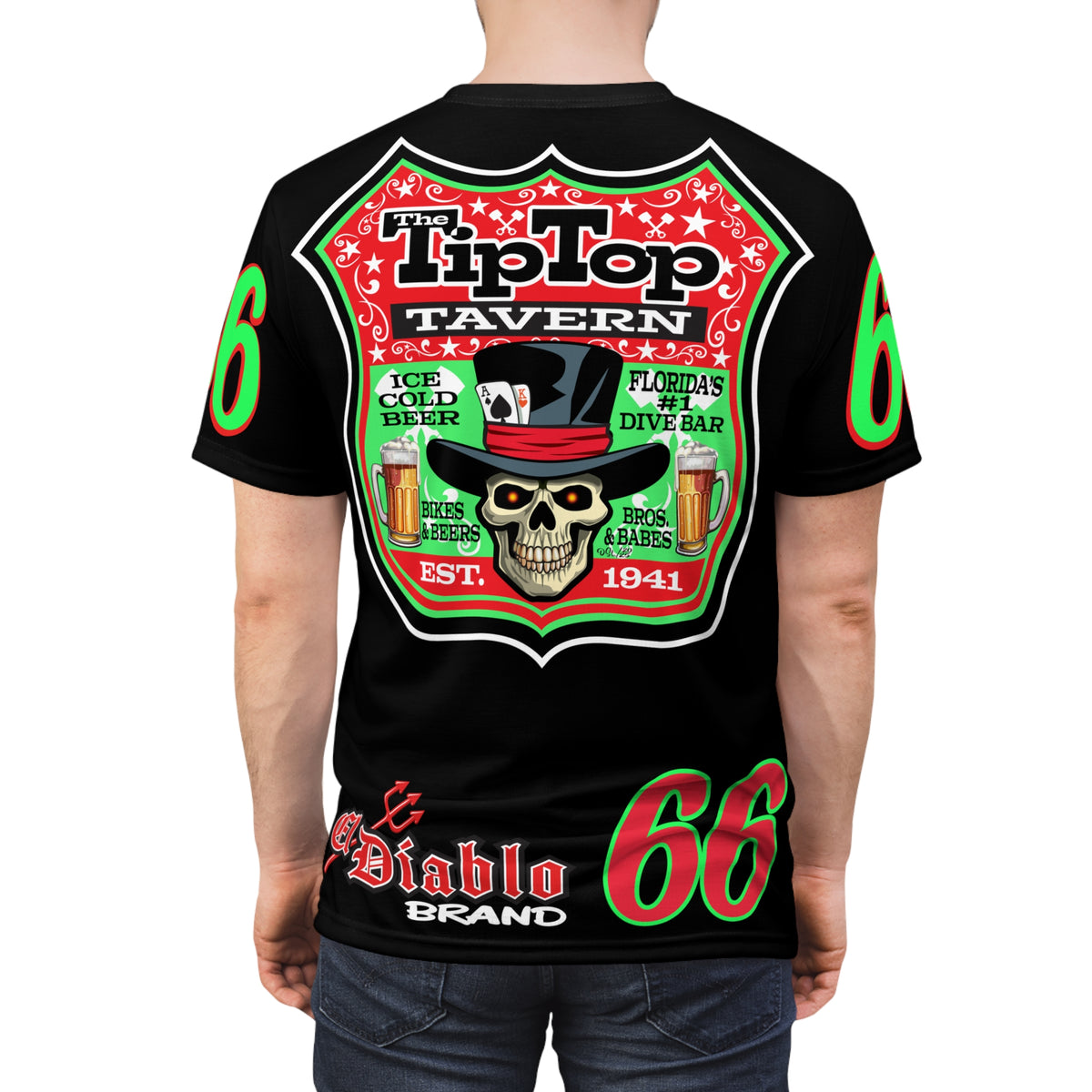 Tip Top Tavern Dive Bar Super Tee - America's Best Dive Bar - Bikes Beers Babes & Bros. -Remembering Jesse Biker Bar Tee