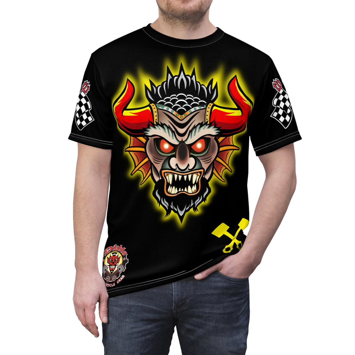Speed Demon HiViz Custom Motorcycle Super Tee